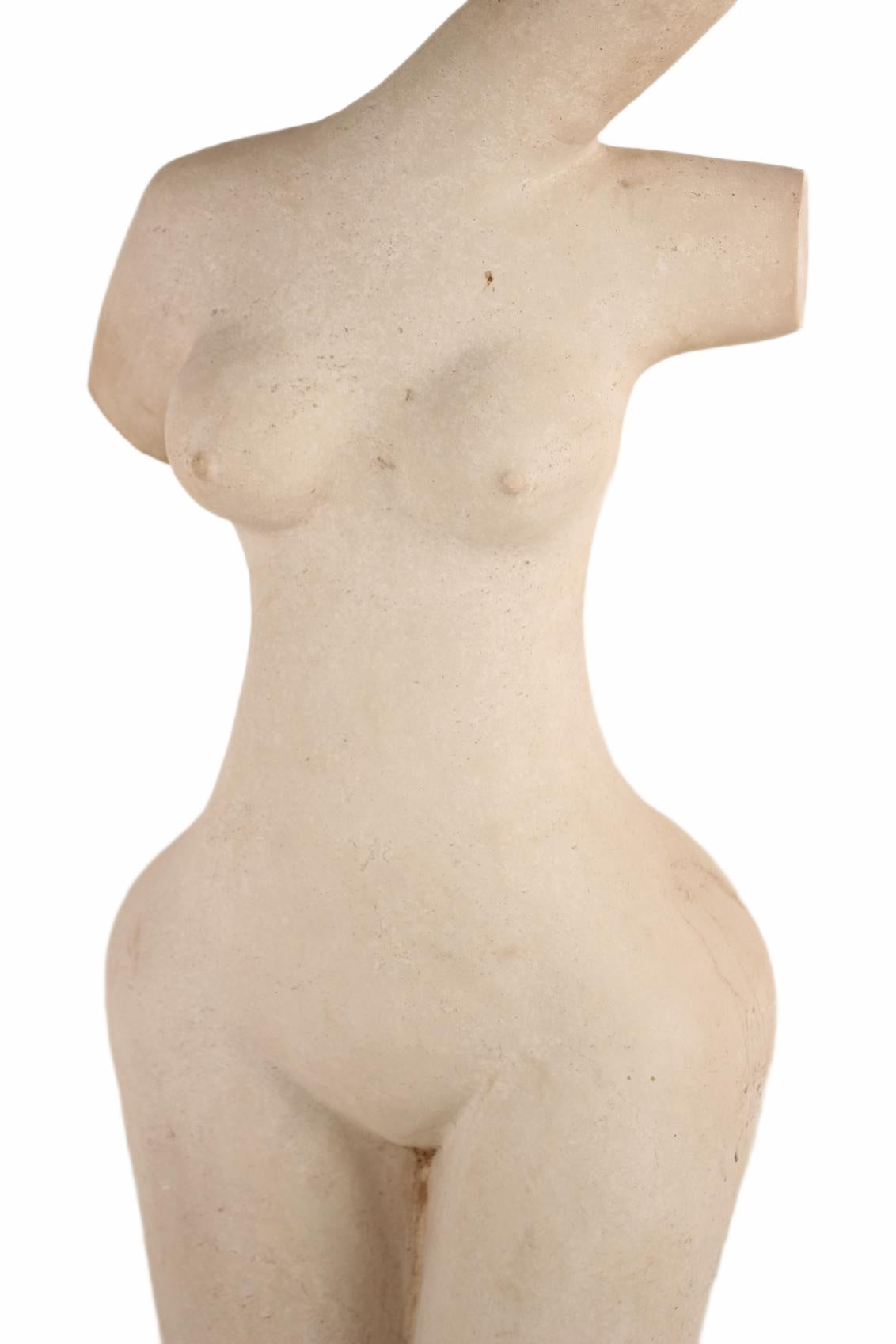 Shona Tribe Dolomite Female Torsos ~38.6" Tall (New 2026) - Sculpture & Statuary