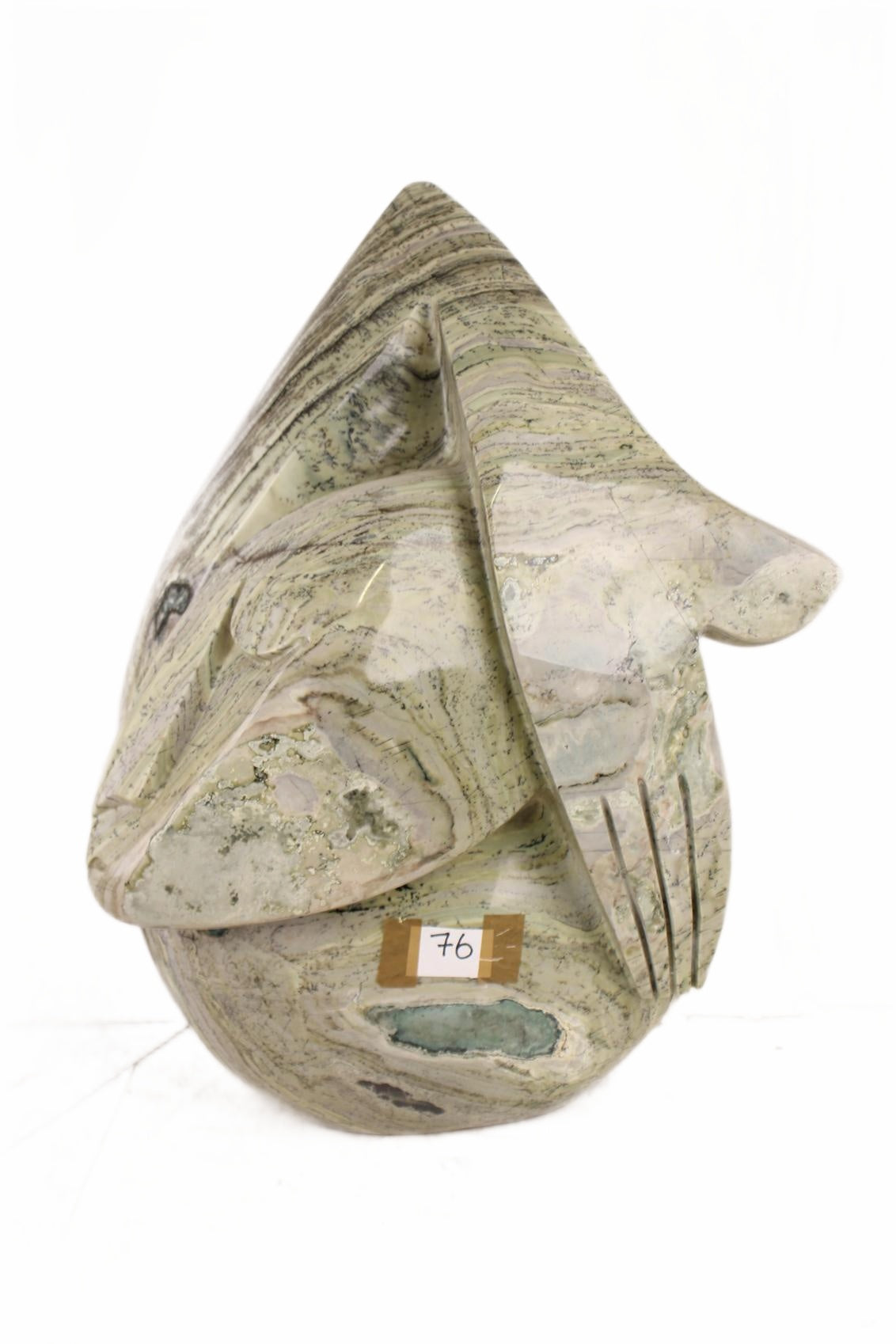 Shona Tribe Butter Jade Sculpture ~26.4" Tall (New 2026) - Sculpture & Statuary