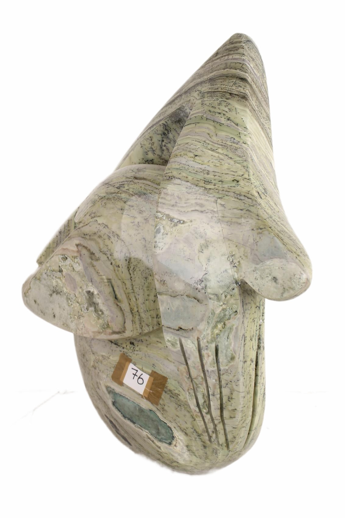Shona Tribe Butter Jade Sculpture ~26.4" Tall (New 2026) - Sculpture & Statuary