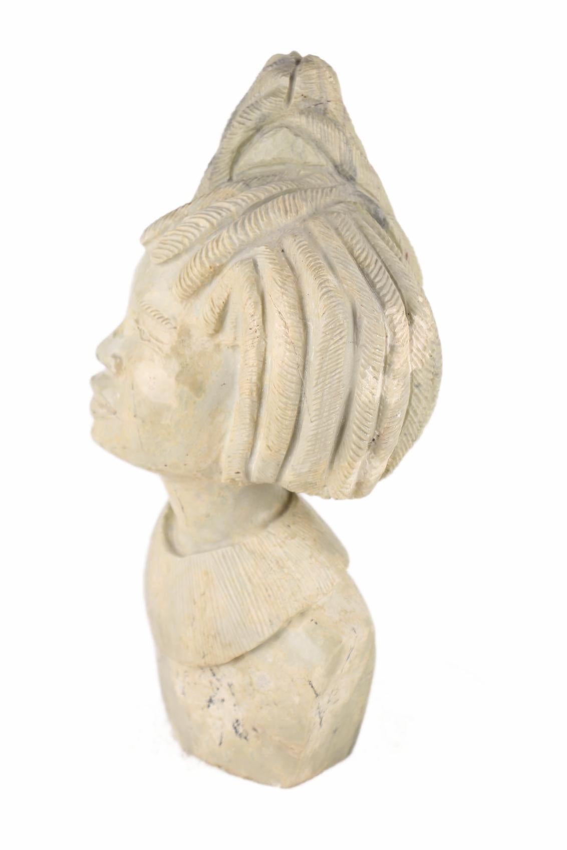 Shona Tribe Butter Jade Head ~12.2" Tall (New 2026) - Sculpture & Statuary