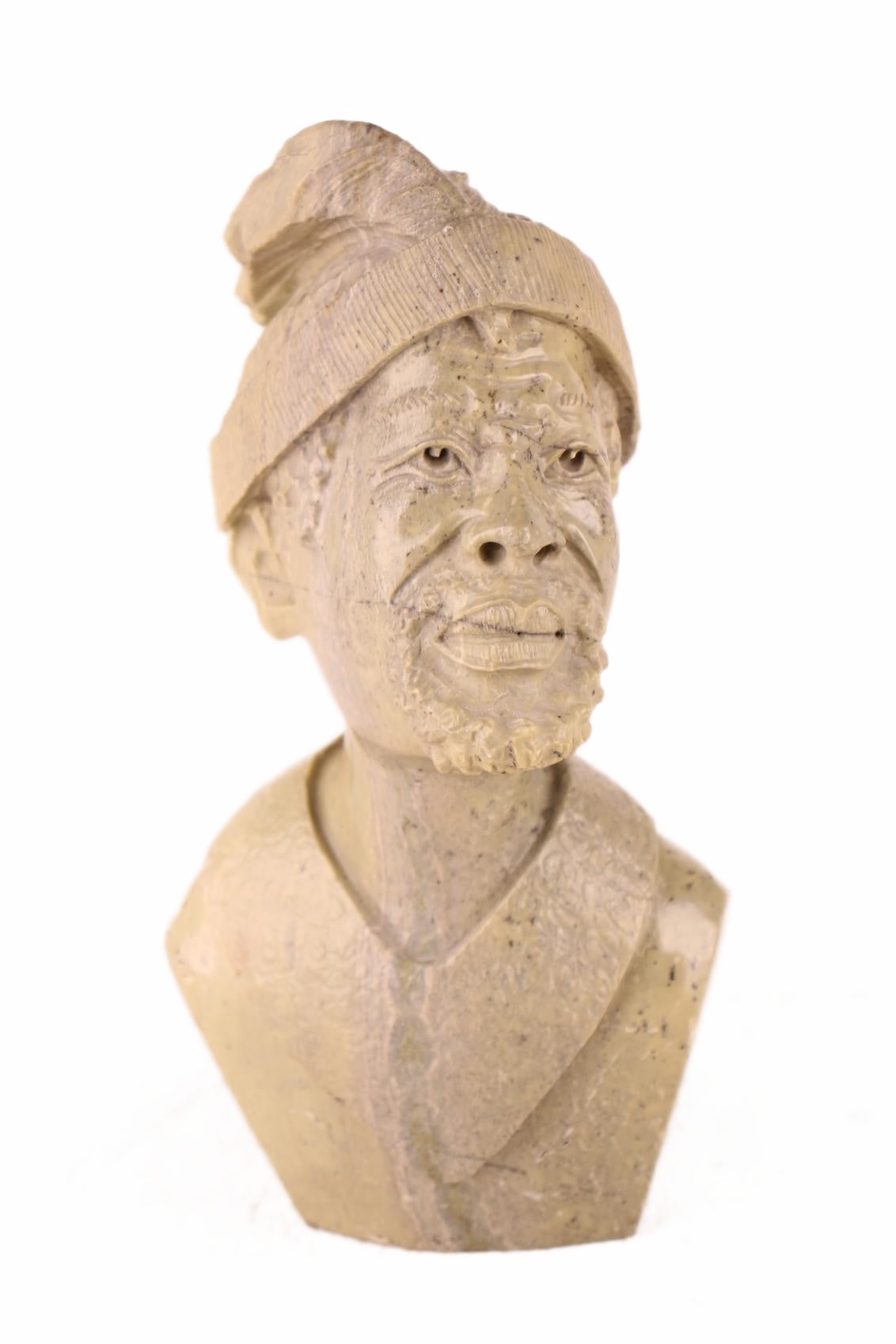 Shona Tribe Butter Jade Head ~11.4" Tall (New 2026) - Sculpture & Statuary