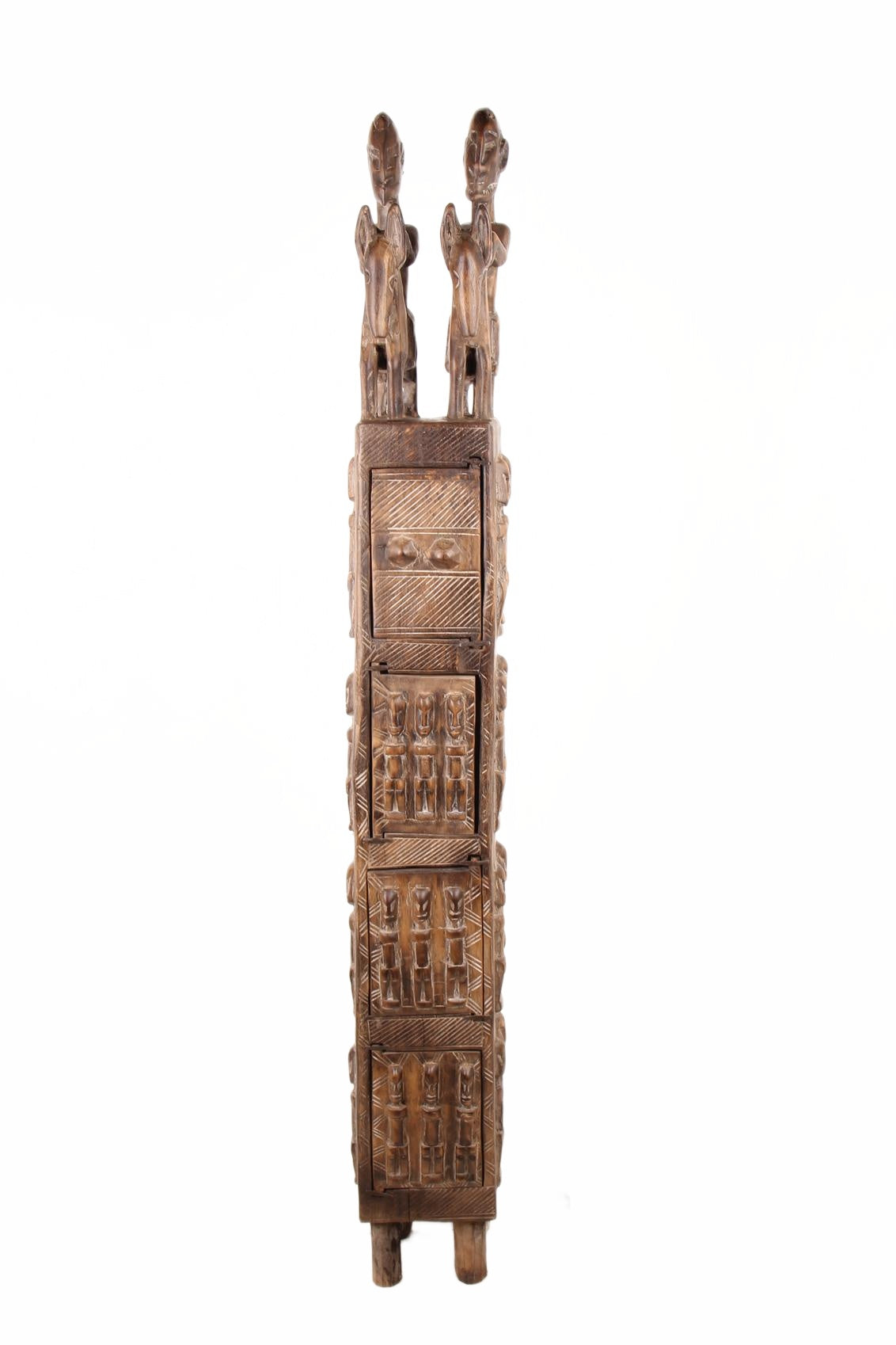 Dogon Tribe Jewelry Box ~59.8" Tall (New 2026) - Sculpture & Statuary