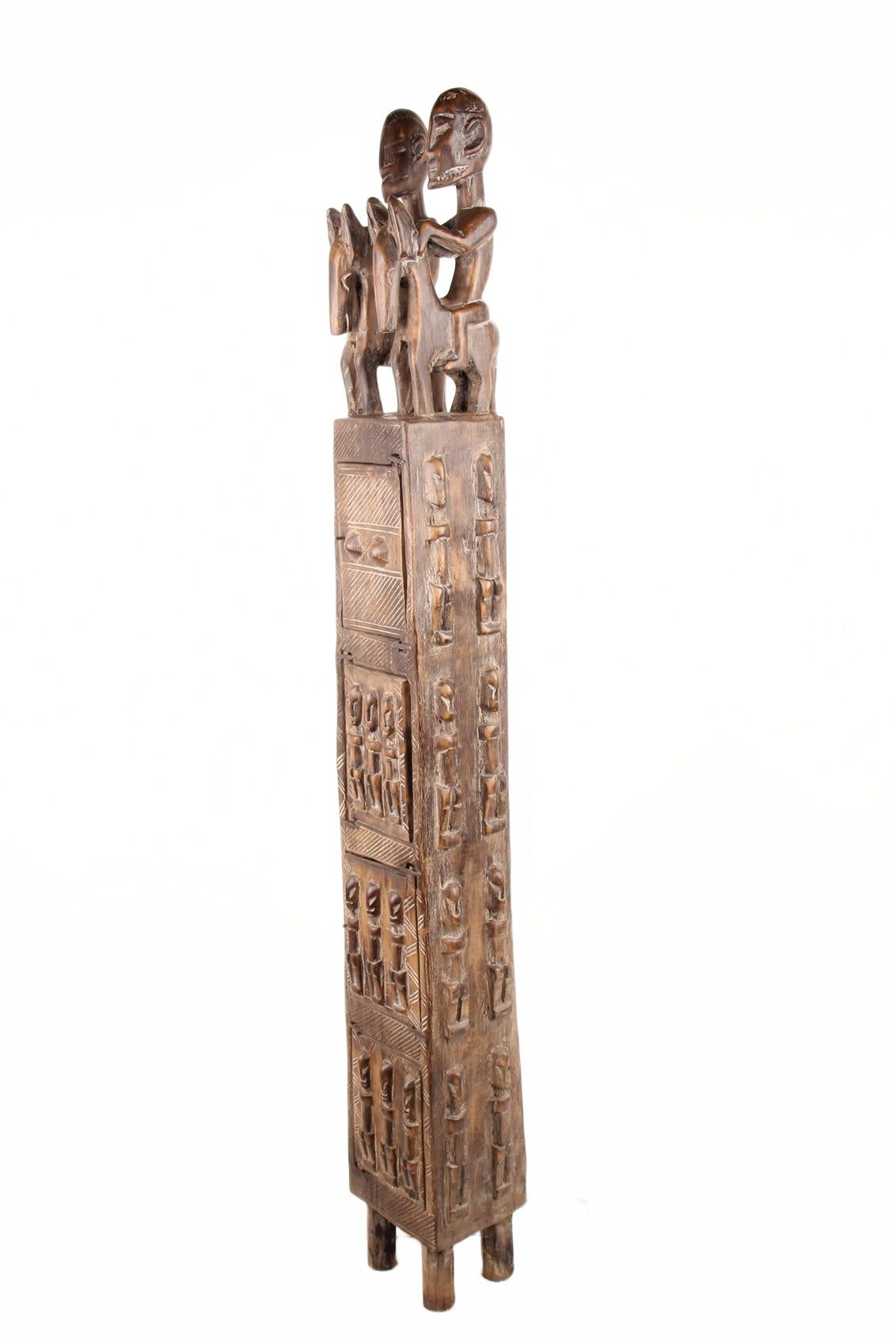Dogon Tribe Jewelry Box ~59.8" Tall (New 2026) - Sculpture & Statuary