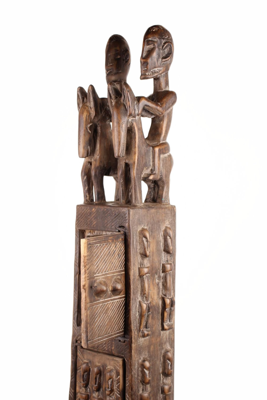Dogon Tribe Jewelry Box ~59.8" Tall (New 2026) - Sculpture & Statuary