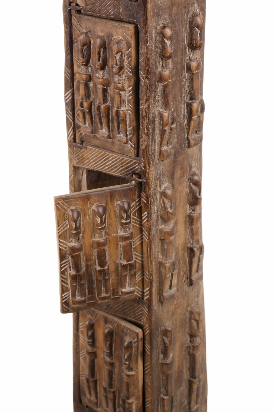 Dogon Tribe Jewelry Box ~59.8" Tall (New 2026) - Sculpture & Statuary