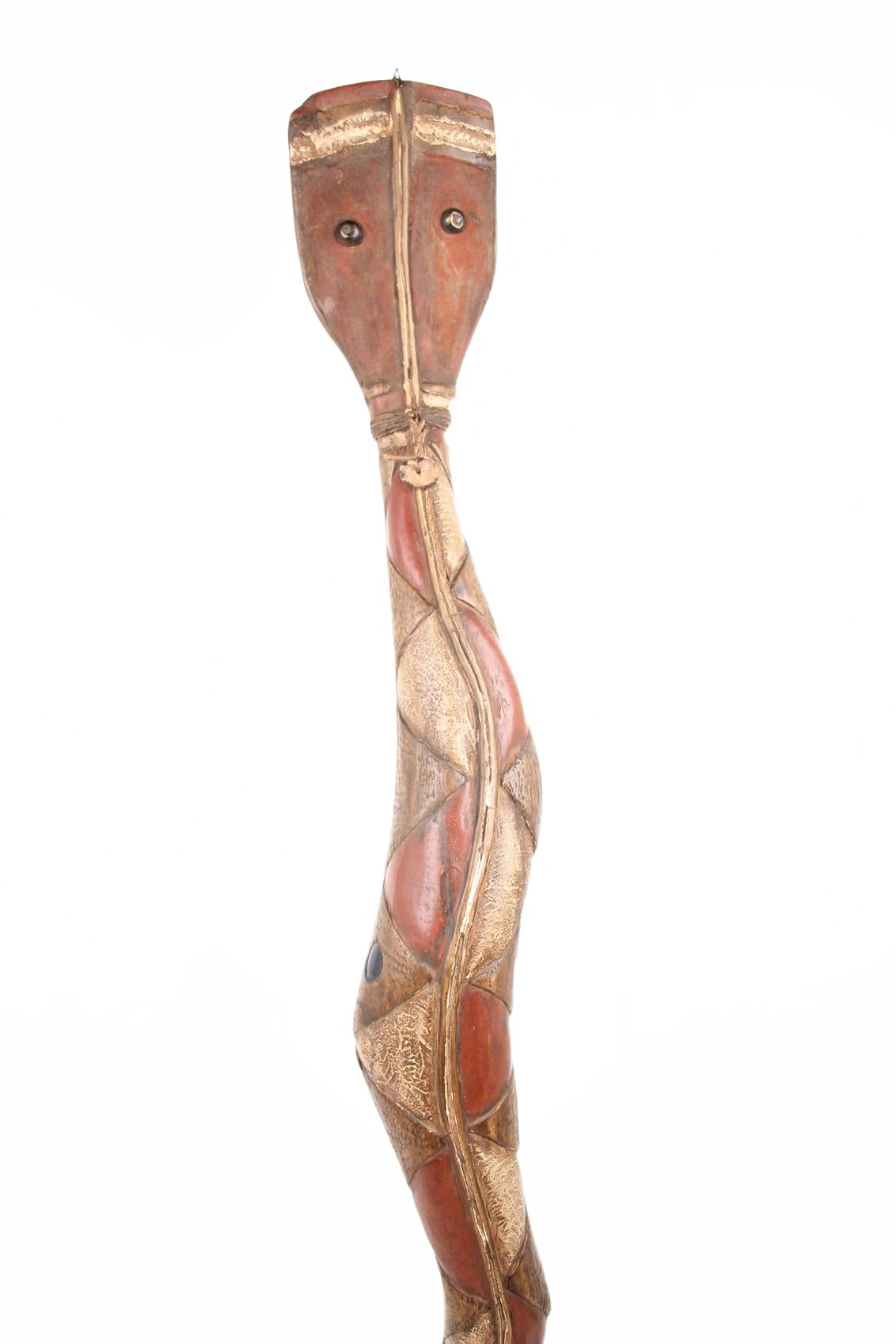 Baga Tribe Snake Sculpture ~58.7" Tall (New 2026) - Sculpture & Statuary