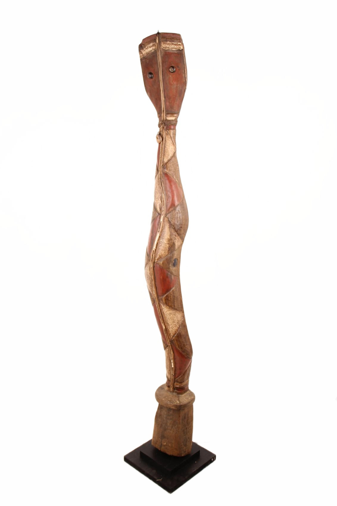 Baga Tribe Snake Sculpture ~58.7" Tall (New 2026) - Sculpture & Statuary