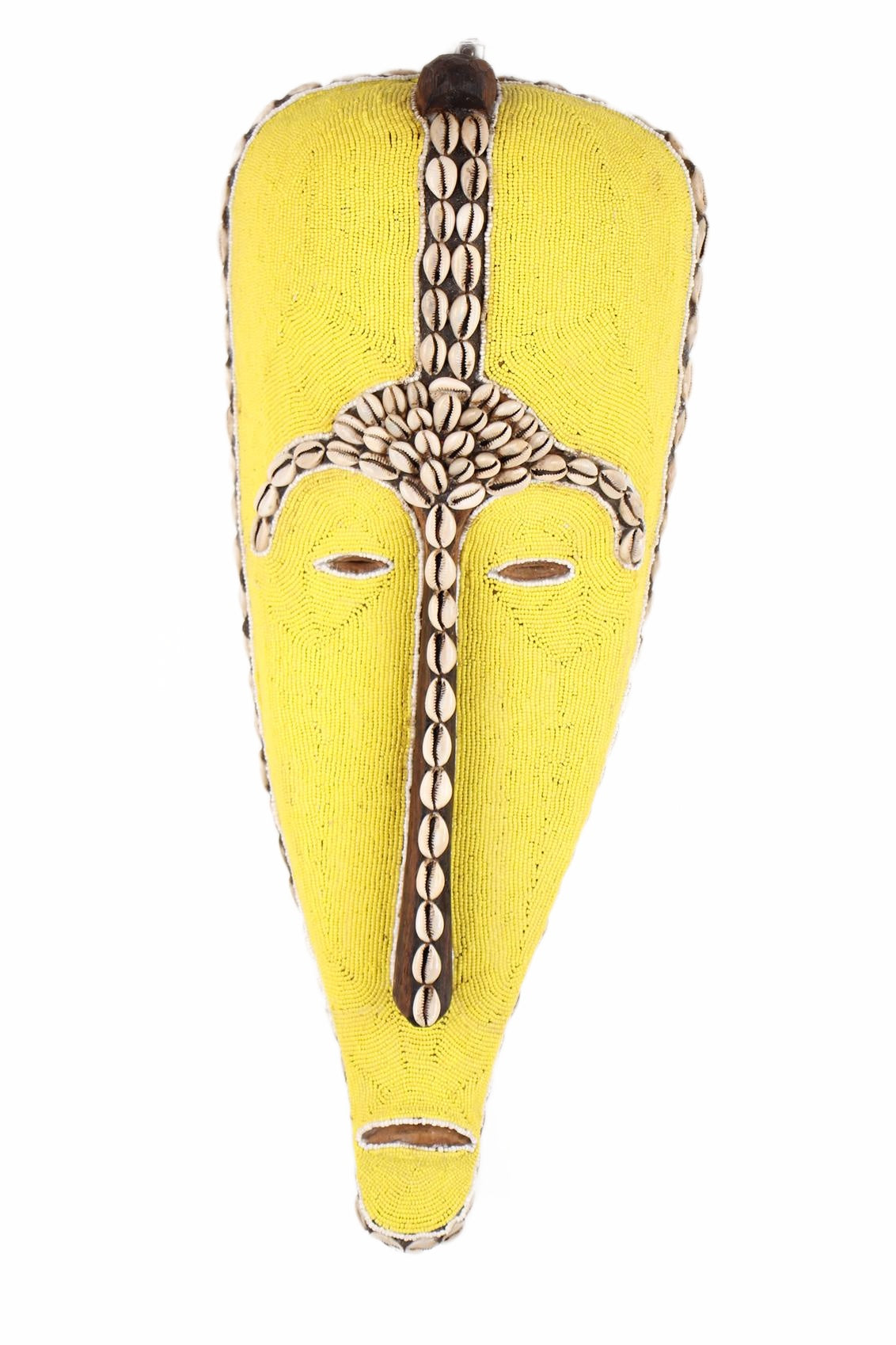 Fang Tribe Beaded Mask ~24.4" Tall (New 2026) - Masks
