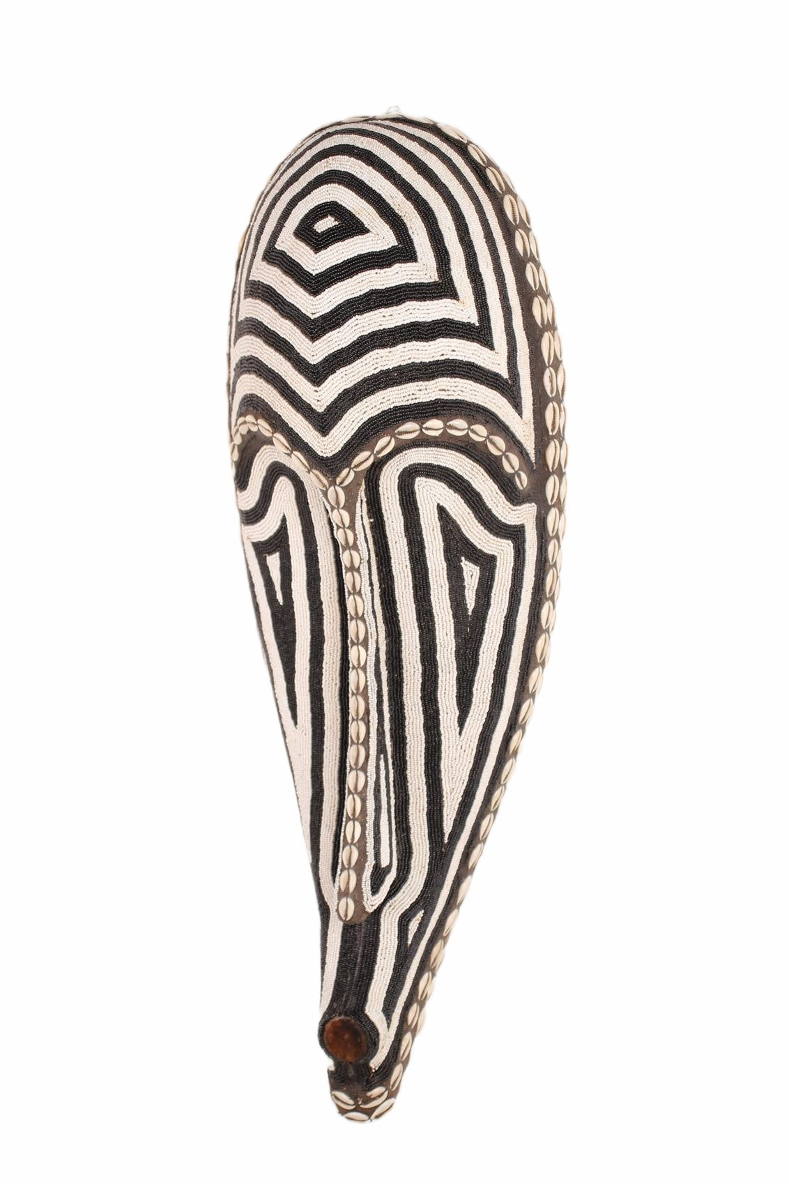 Fang Tribe Beaded Mask ~24.4" Tall (New 2026) - Masks