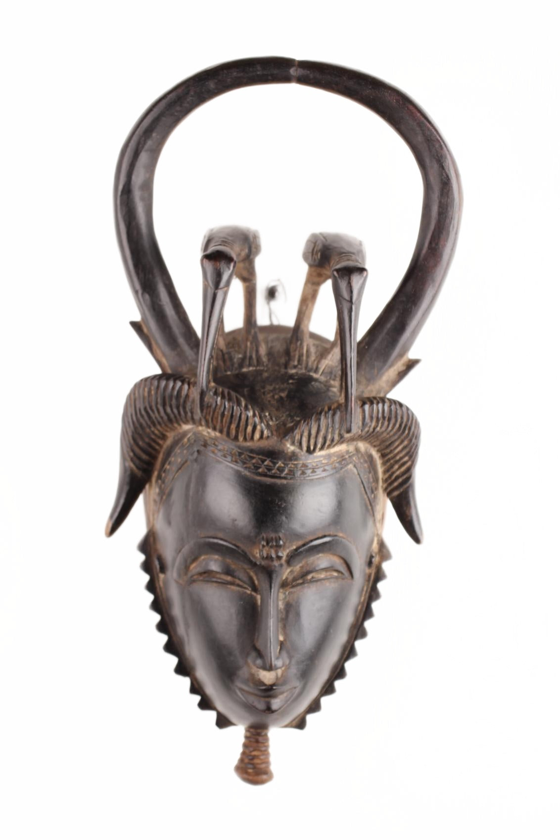 Baule Tribe Mask ~21.7" Tall (New 2026) - Masks