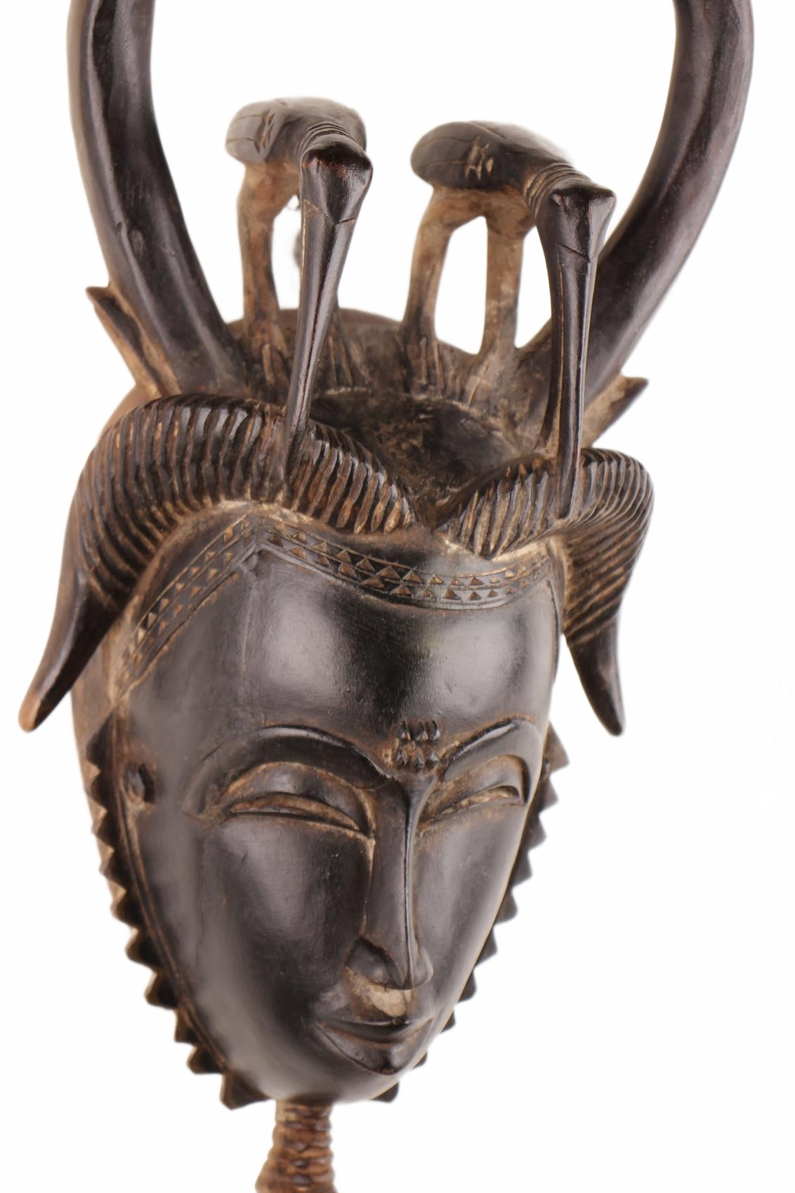 Baule Tribe Mask ~21.7" Tall (New 2026) - Masks