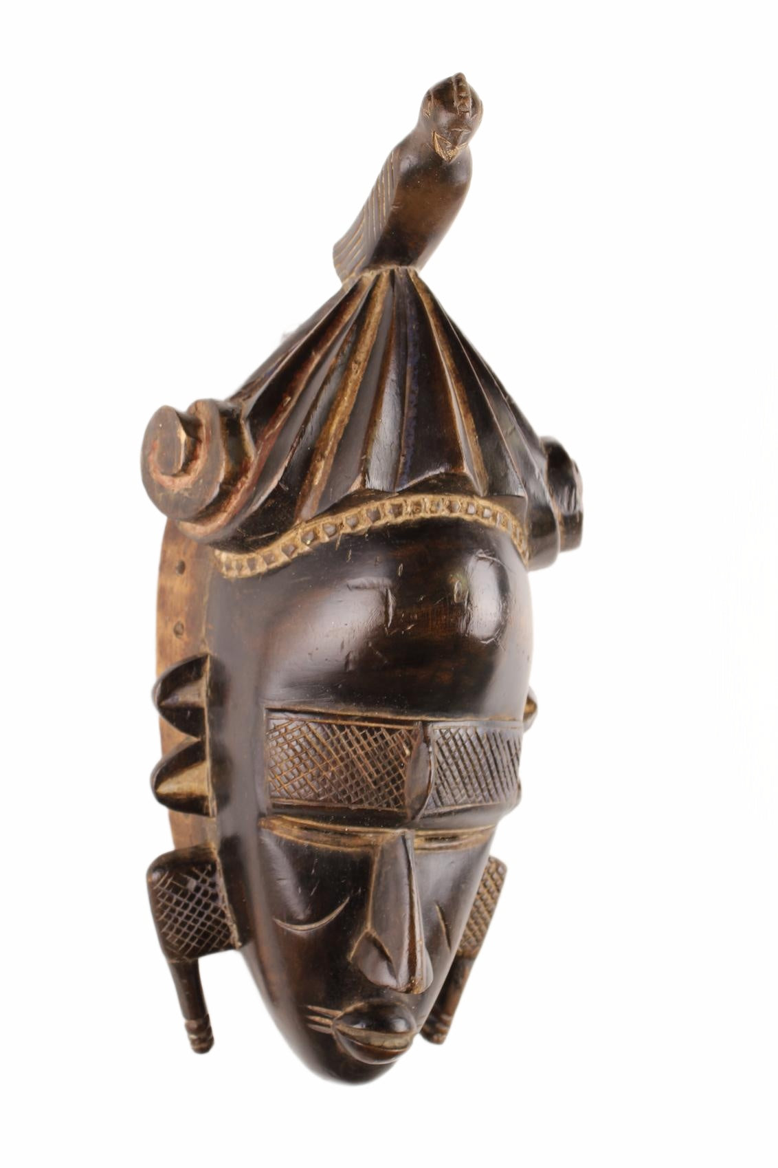Baule Tribe Mask ~18.9" Tall (New 2026) - Masks