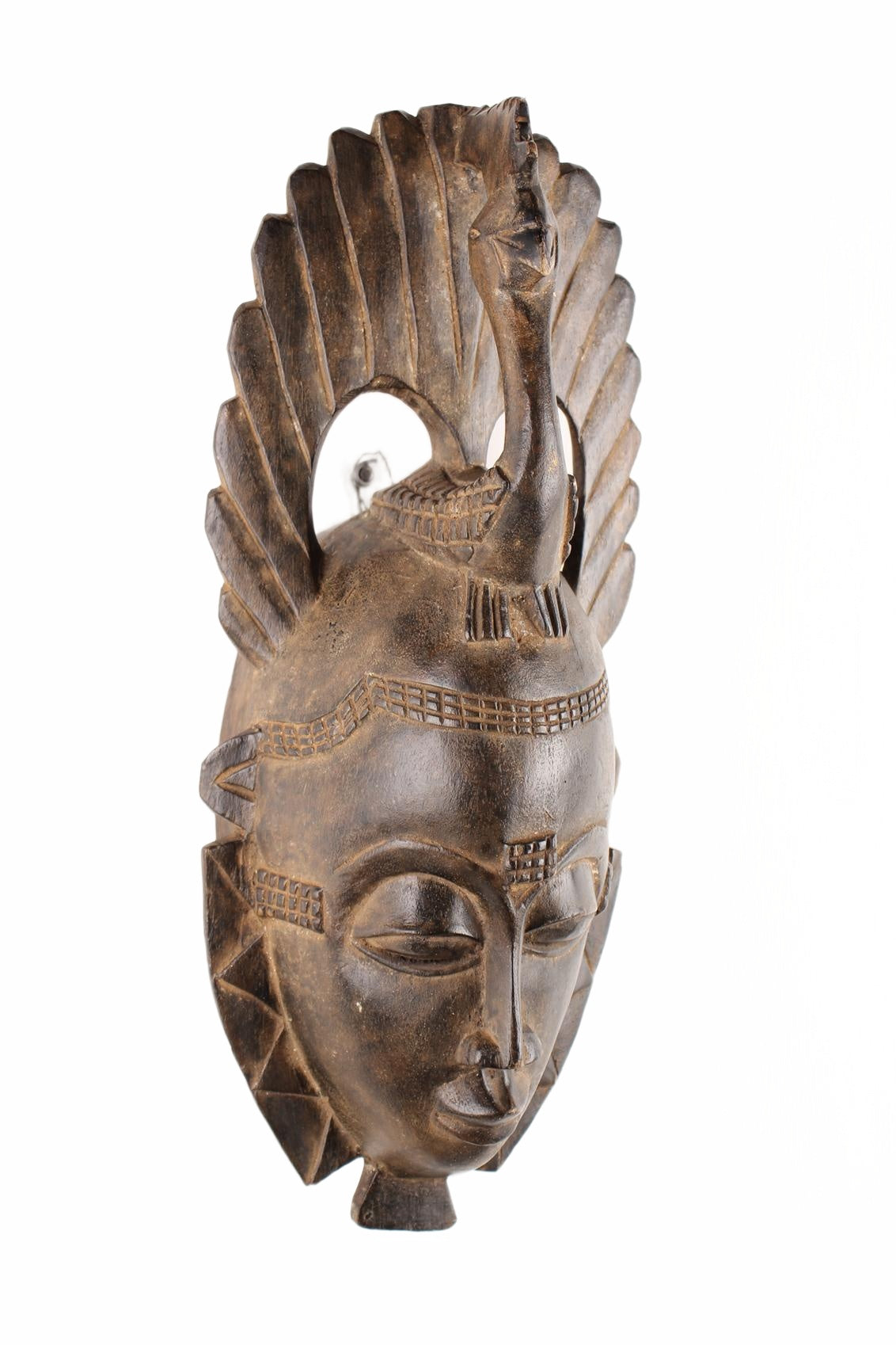 Baule Tribe Mask ~20.1" Tall (New 2026) - Masks