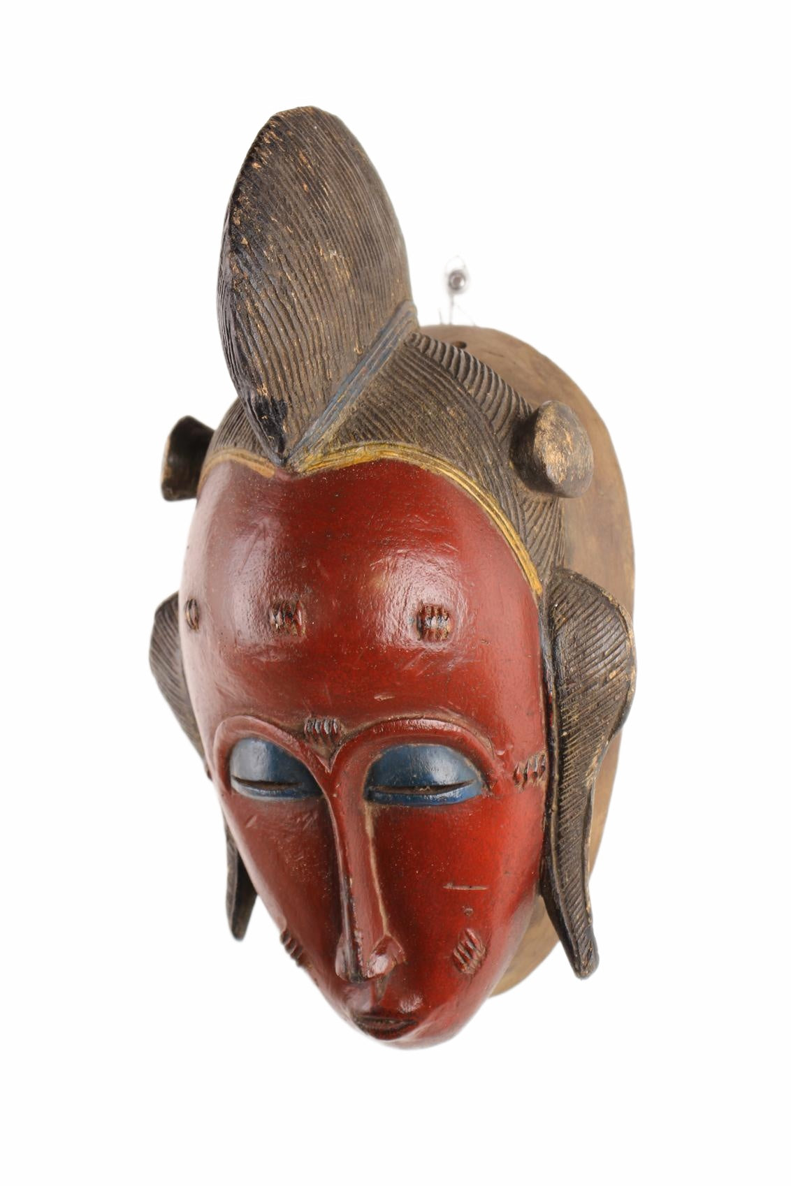Baule Tribe Mask ~16.9" Tall (New 2026) - Masks