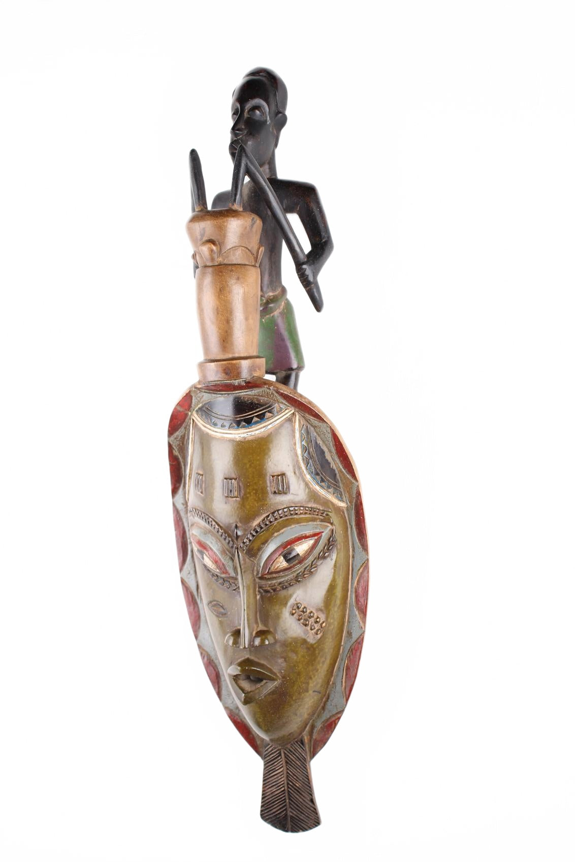 Baule Tribe Mask ~30.3" Tall (New 2026) - Masks