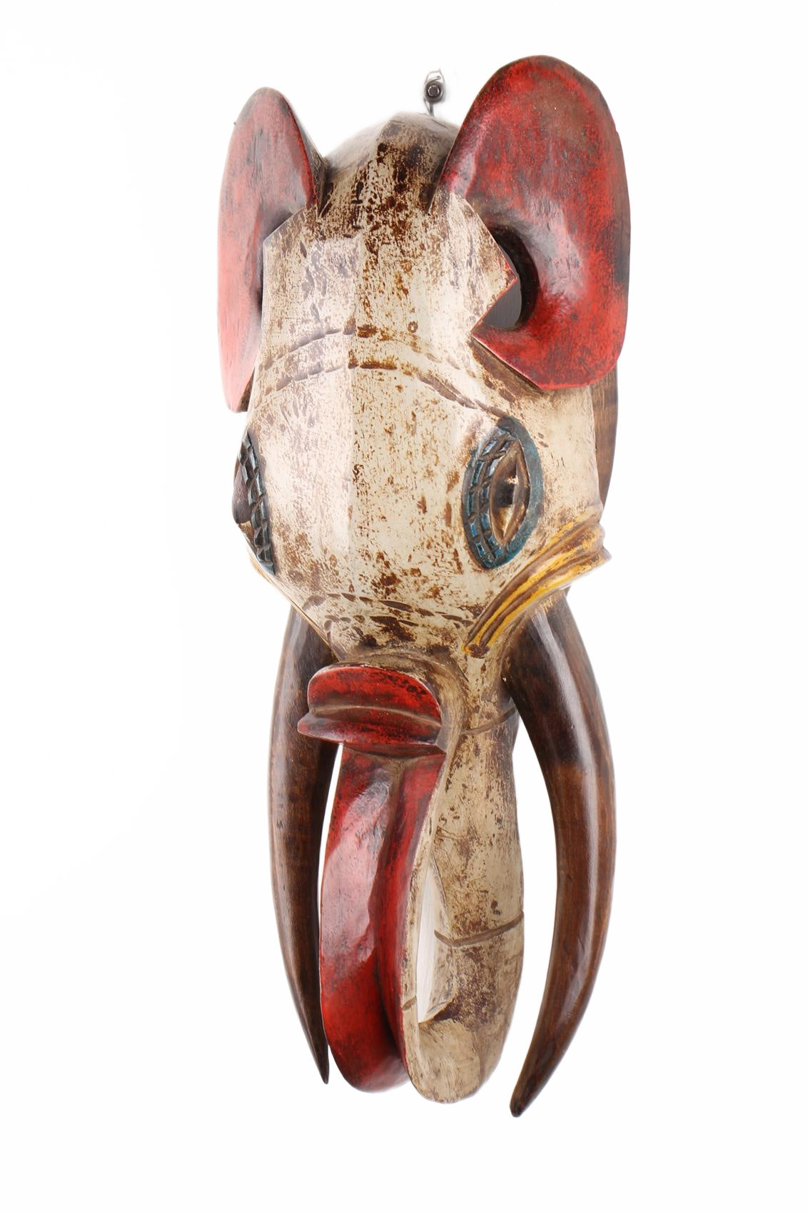 Baule Tribe Elephant Mask ~22.0" Tall (New 2026) - Masks