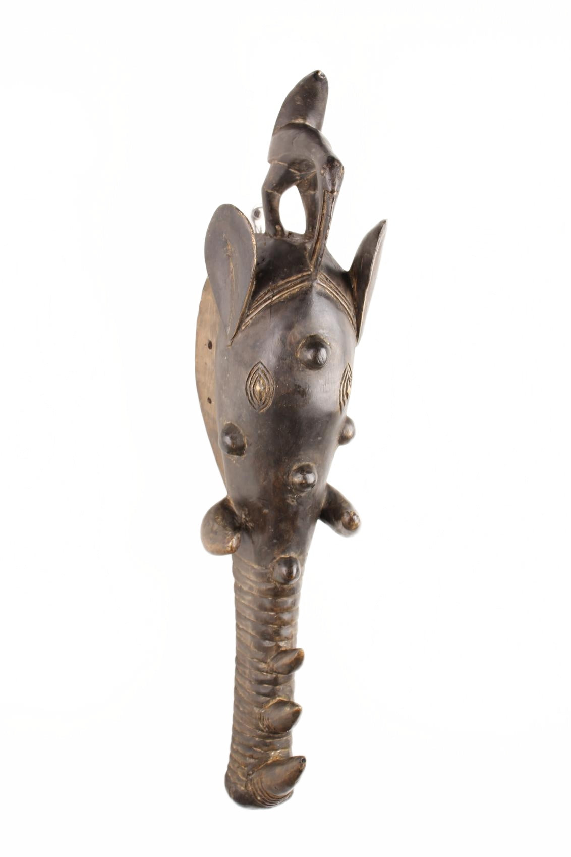 Baule Tribe Elephant Mask ~31.5" Tall (New 2026) - Masks