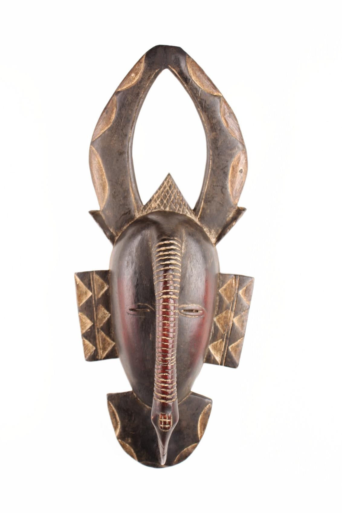 Baule Tribe Mask ~24.4" Tall (New 2026) - Masks