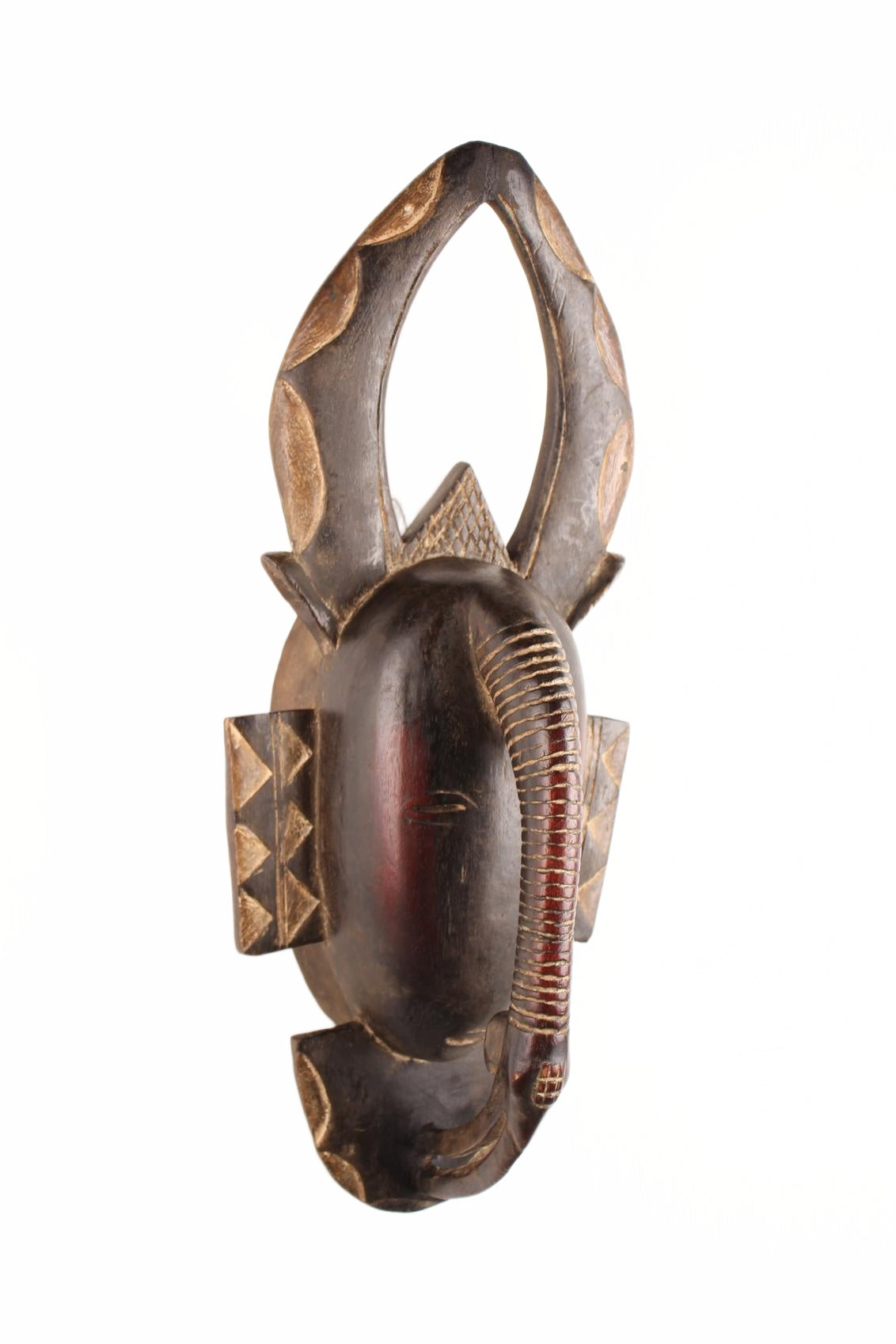 Baule Tribe Mask ~24.4" Tall (New 2026) - Masks