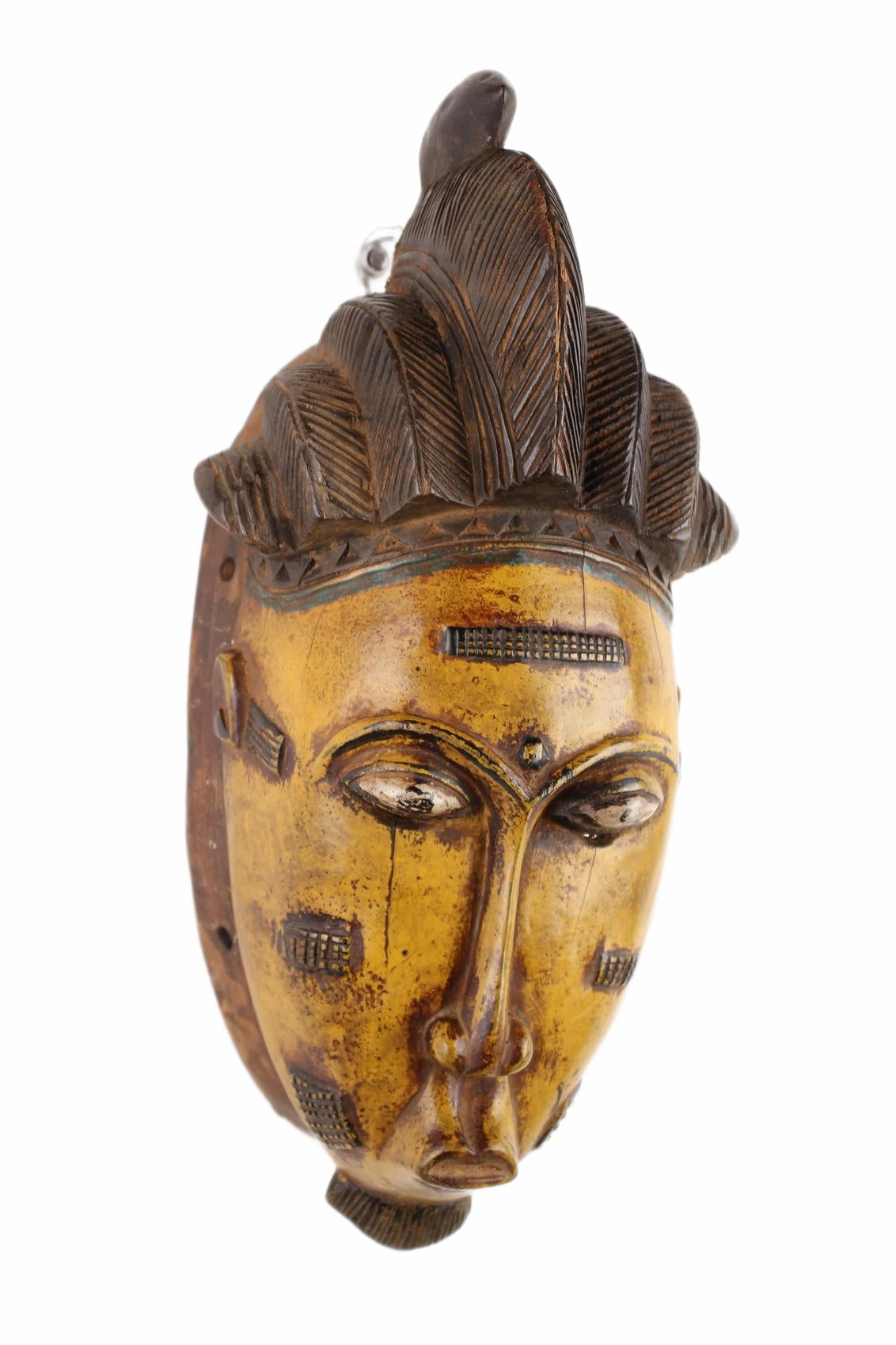 Baule Tribe Mask ~15.4" Tall (New 2026) - Masks