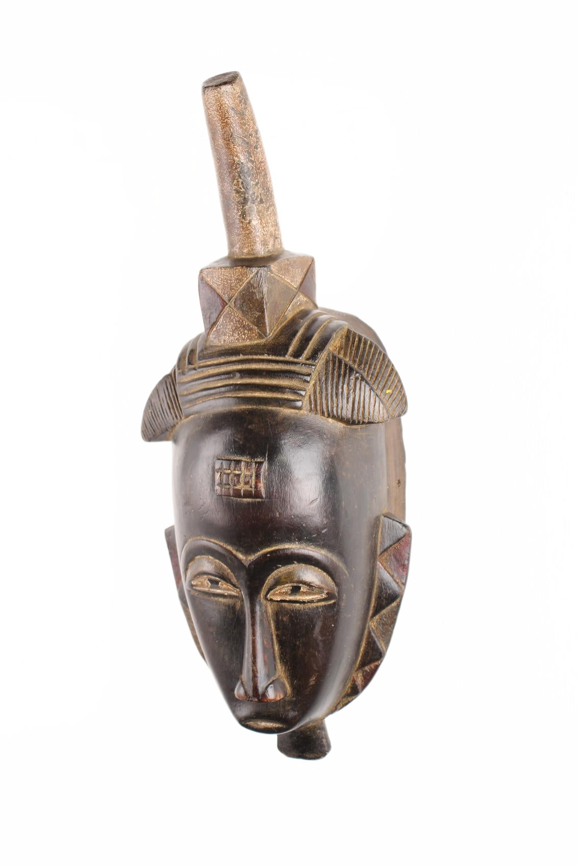 Baule Tribe Mask ~21.7" Tall (New 2026) - Masks