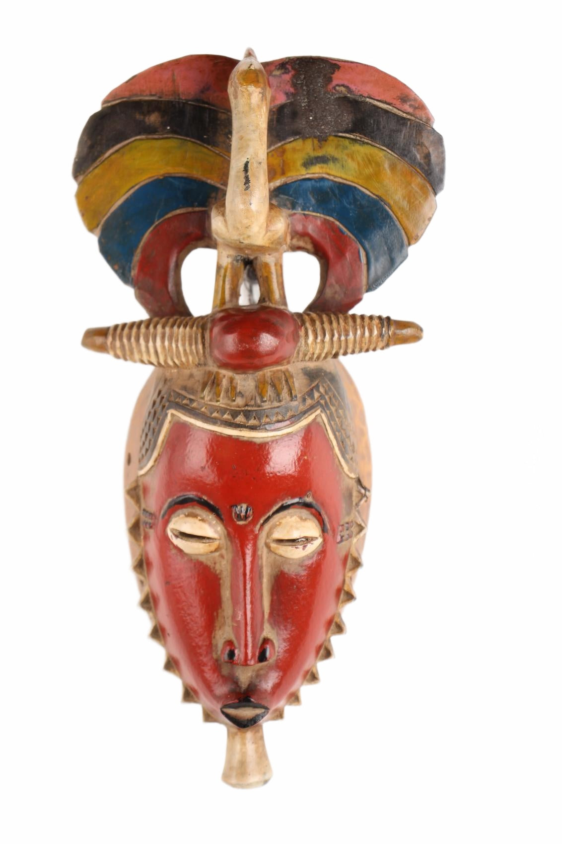 Baule Tribe Mask ~15.4" Tall (New 2026) - Masks