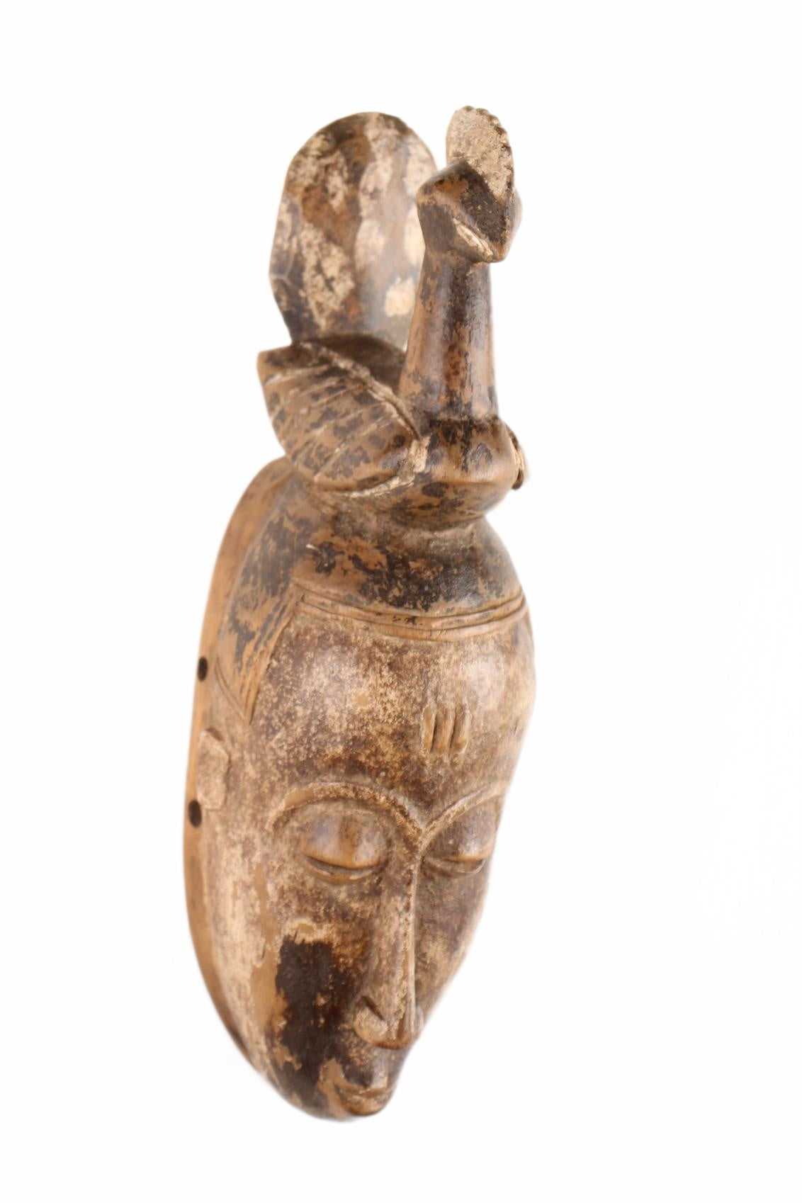 Baule Tribe Mask ~14.6" Tall (New 2026) - Masks