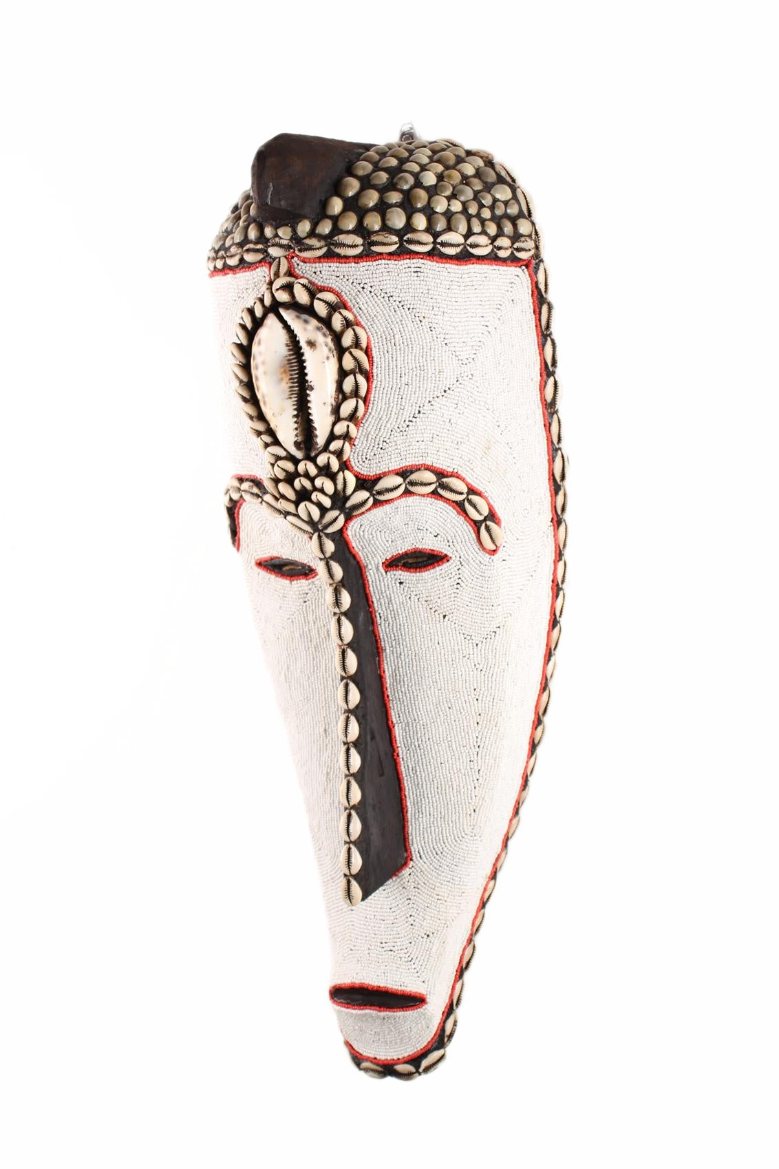 Fang Tribe Beaded Mask ~24.0" Tall (New 2026) - Masks