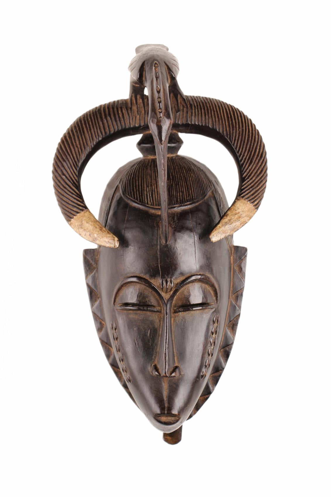 Baule Tribe Mask ~15.7" Tall (New 2026) - Masks