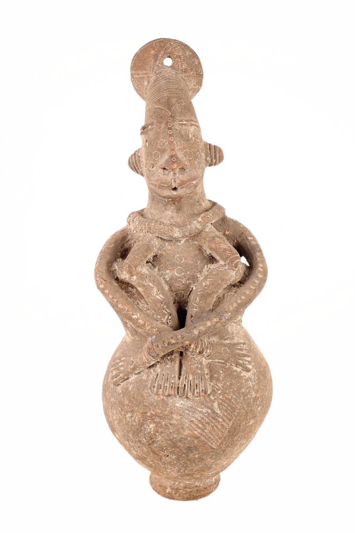 Mangbetu Tribe Terracotta Figures ~16.5" Tall (New 2026) - Sculpture & Statuary