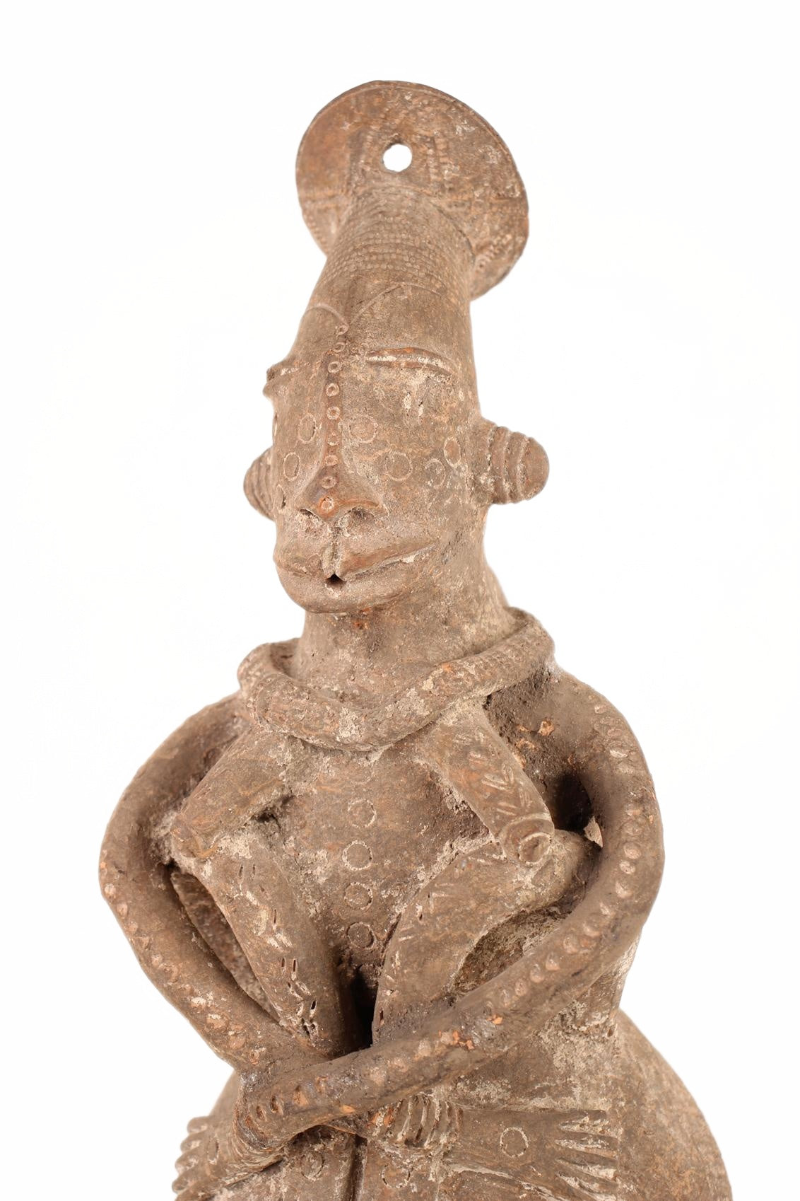 Mangbetu Tribe Terracotta Figures ~16.5" Tall (New 2026) - Sculpture & Statuary
