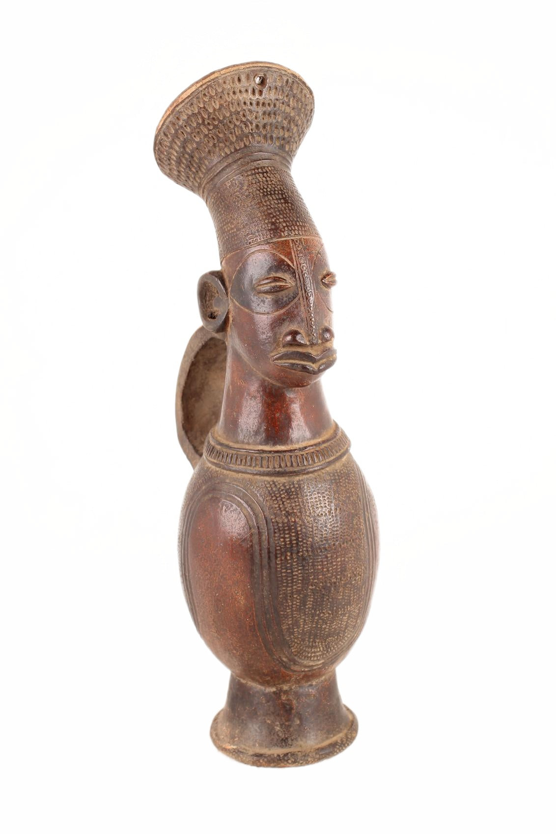 Mangbetu Tribe Terracotta Figures ~18.5" Tall (New 2026) - Sculpture & Statuary