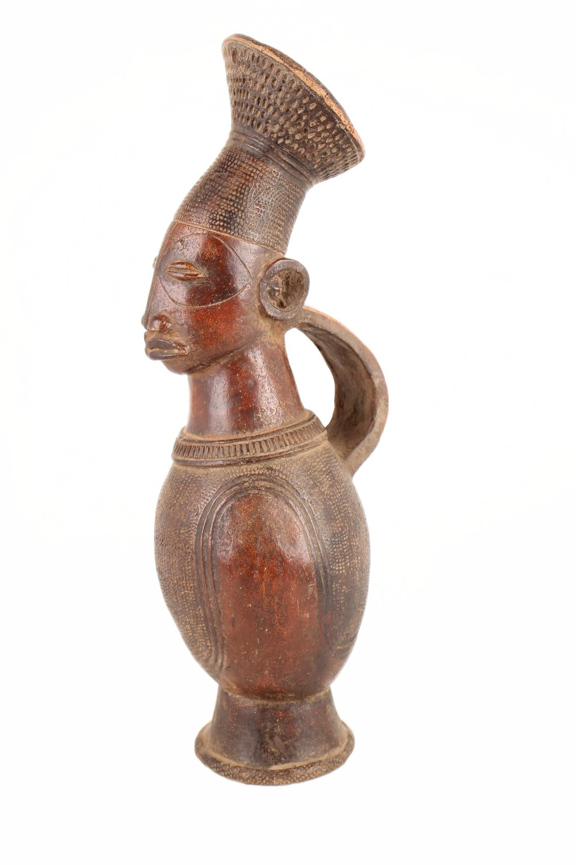 Mangbetu Tribe Terracotta Figures ~18.5" Tall (New 2026) - Sculpture & Statuary