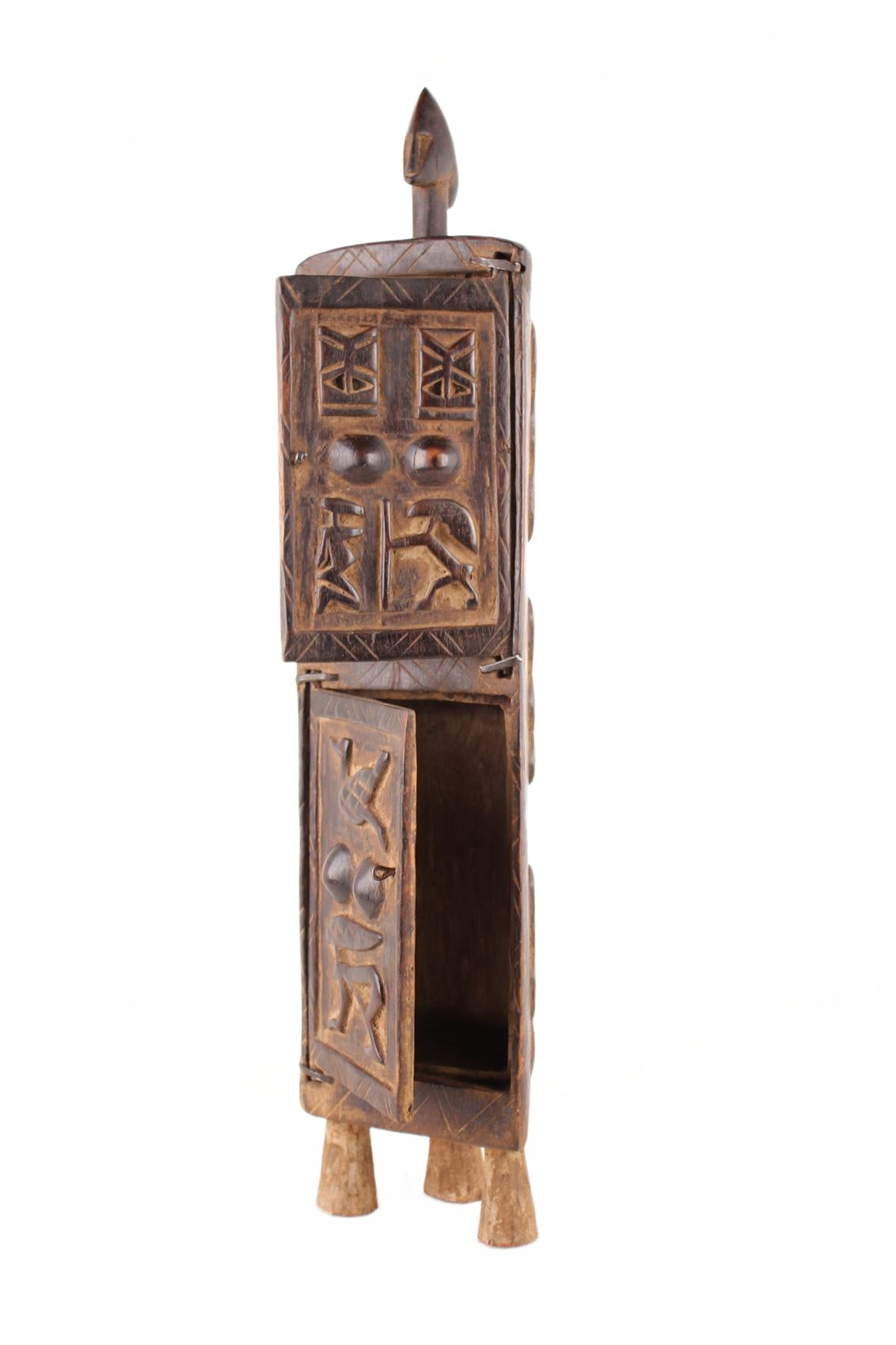 Dogon Tribe Jewelry Box ~26.0" Tall (New 2026) - Sculpture & Statuary