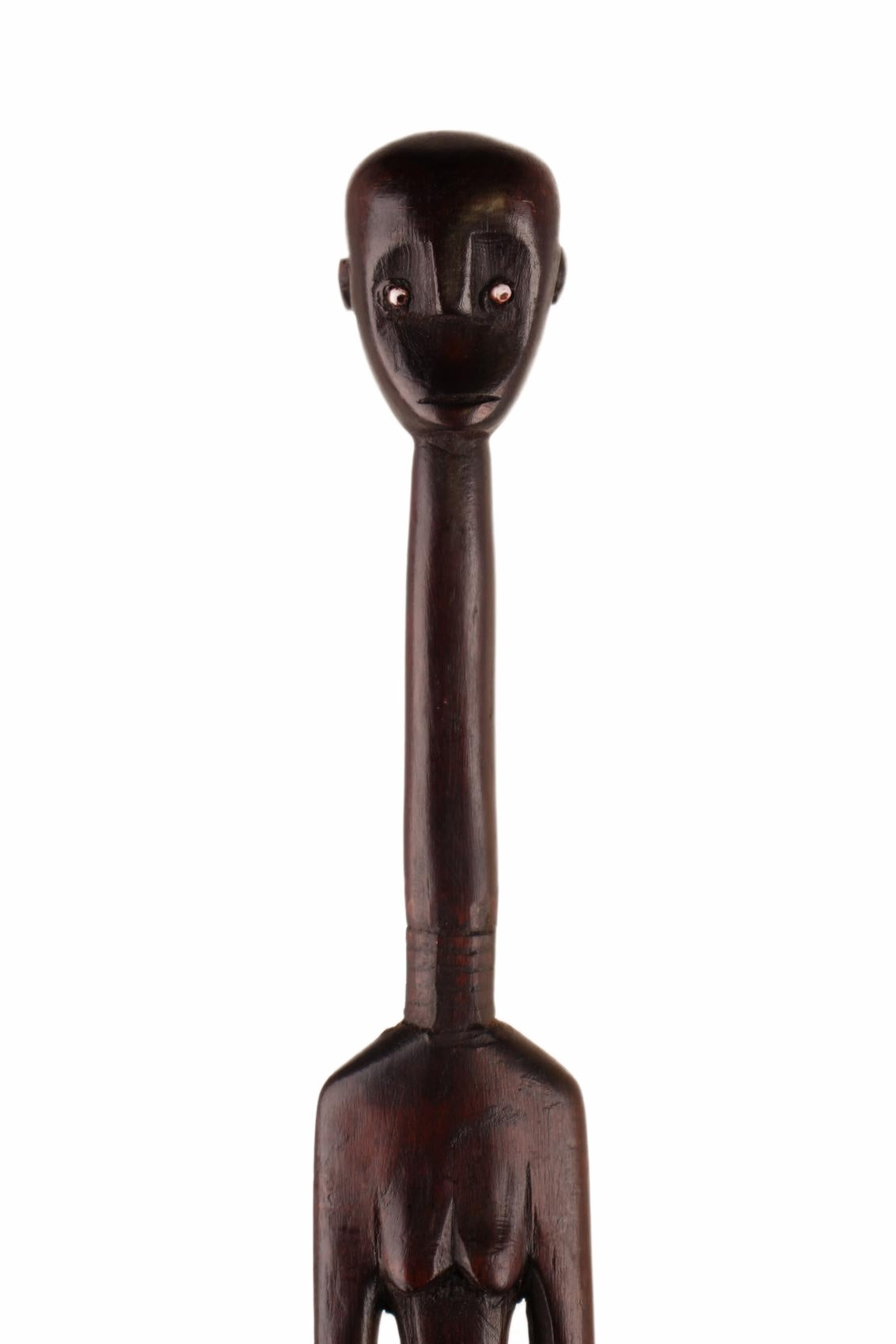 Nyamwezi Tribe Wooden Figures ~60.6" Tall (New 2026) - Sculpture & Statuary
