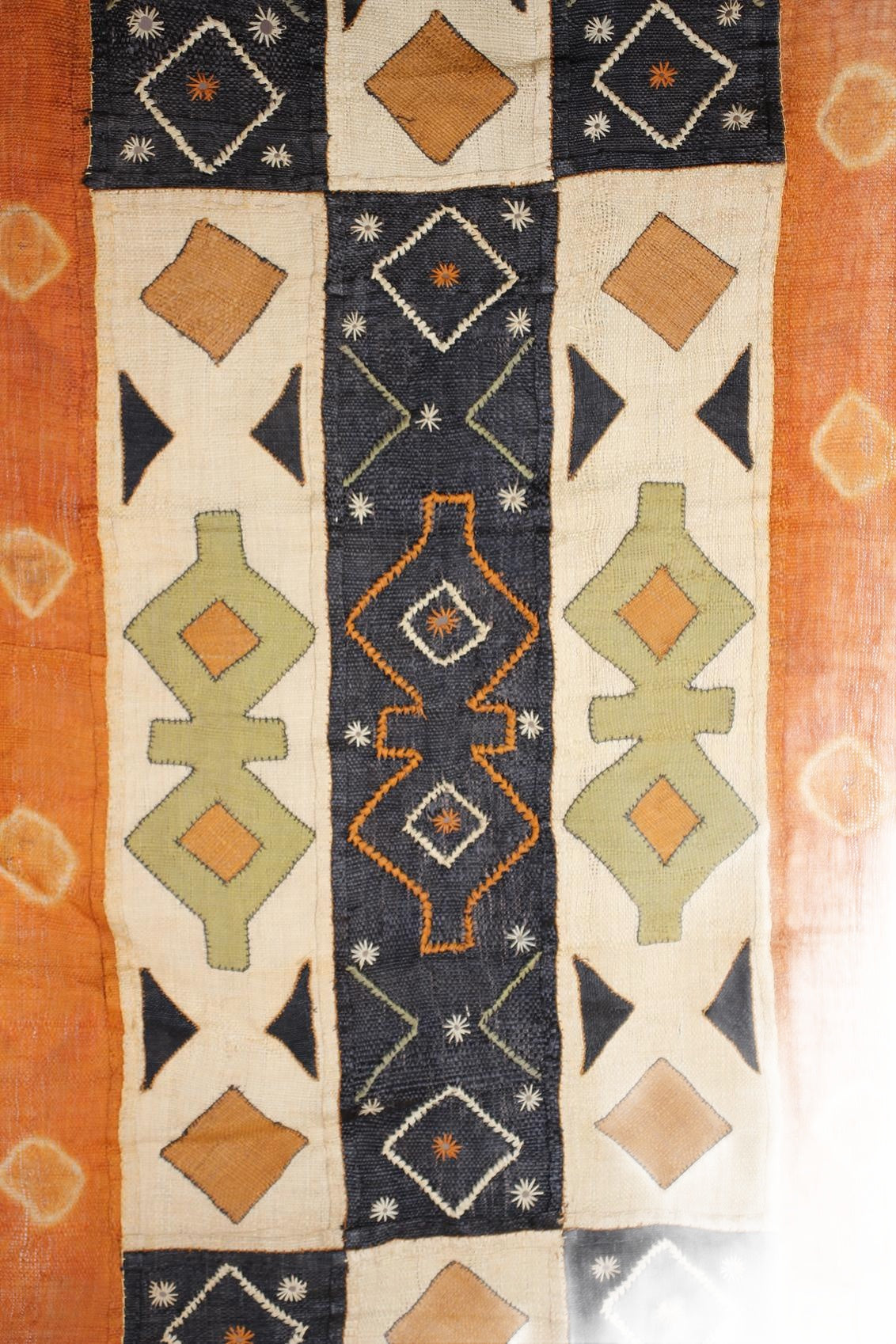 Kuba/Bakuba Tribe African Fabric ~173.2" Tall (New 2026) - Textiles & Apparel