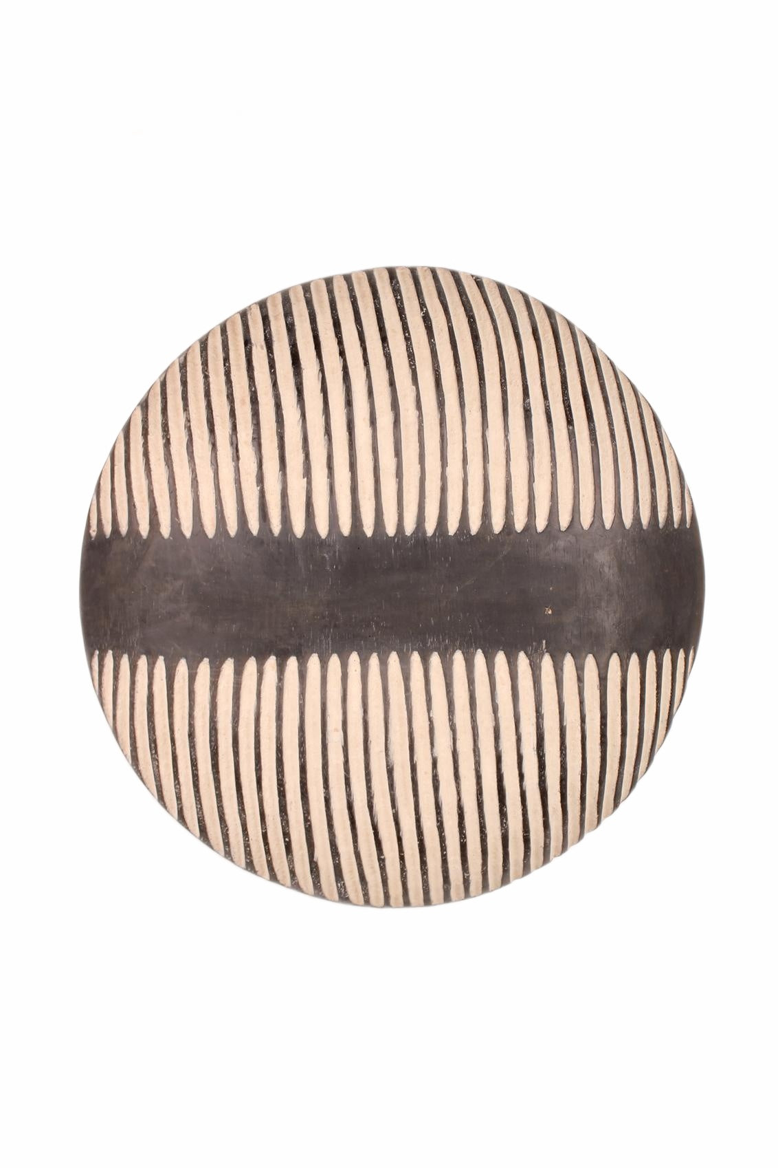 Bamileke Tribe Oval Shaped Wooden Shield ~20.1" Tall (New 2026) - Sculpture & Statuary