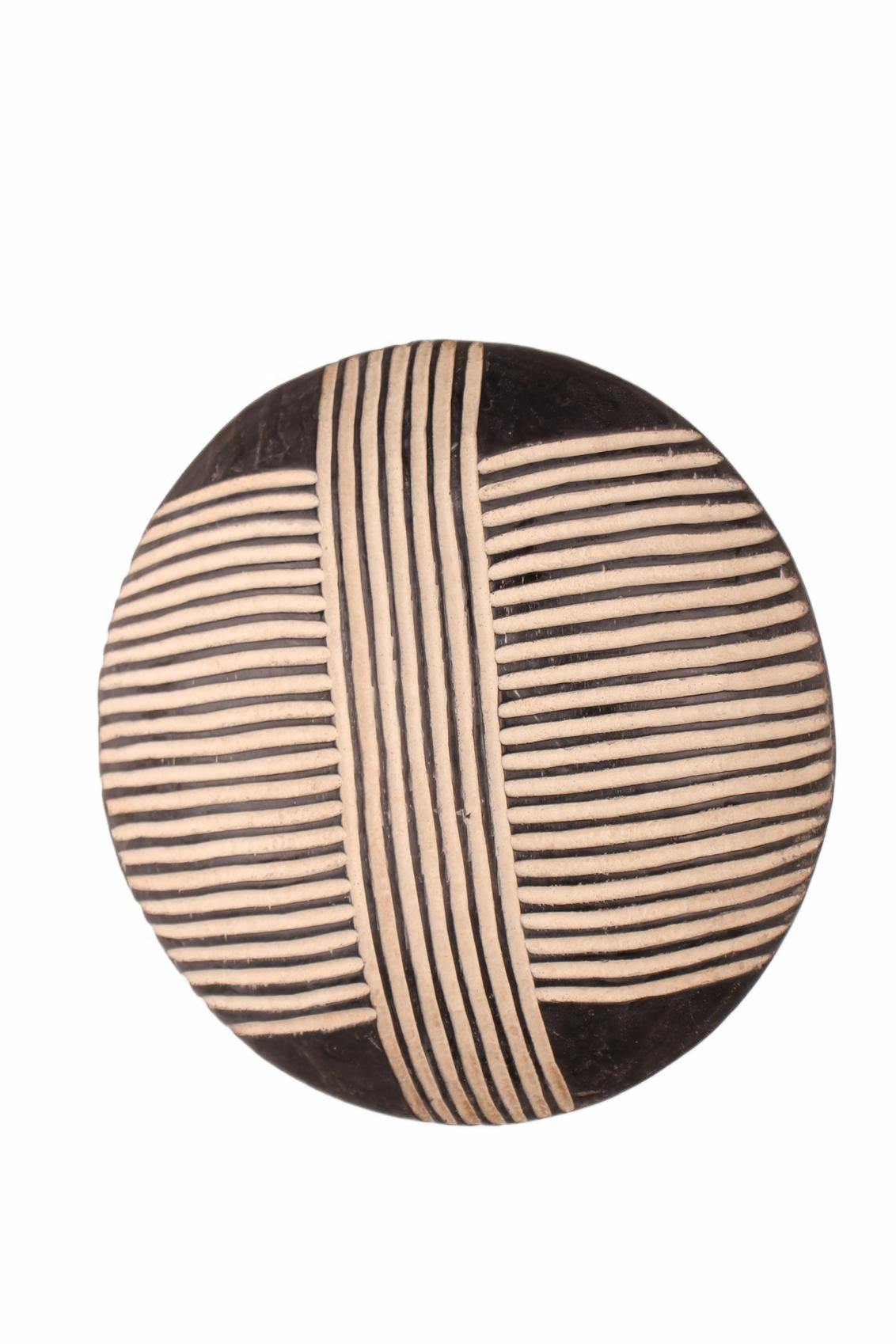 Bamileke Tribe Oval Shaped Wooden Shield ~20.1" Tall (New 2026) - Sculpture & Statuary