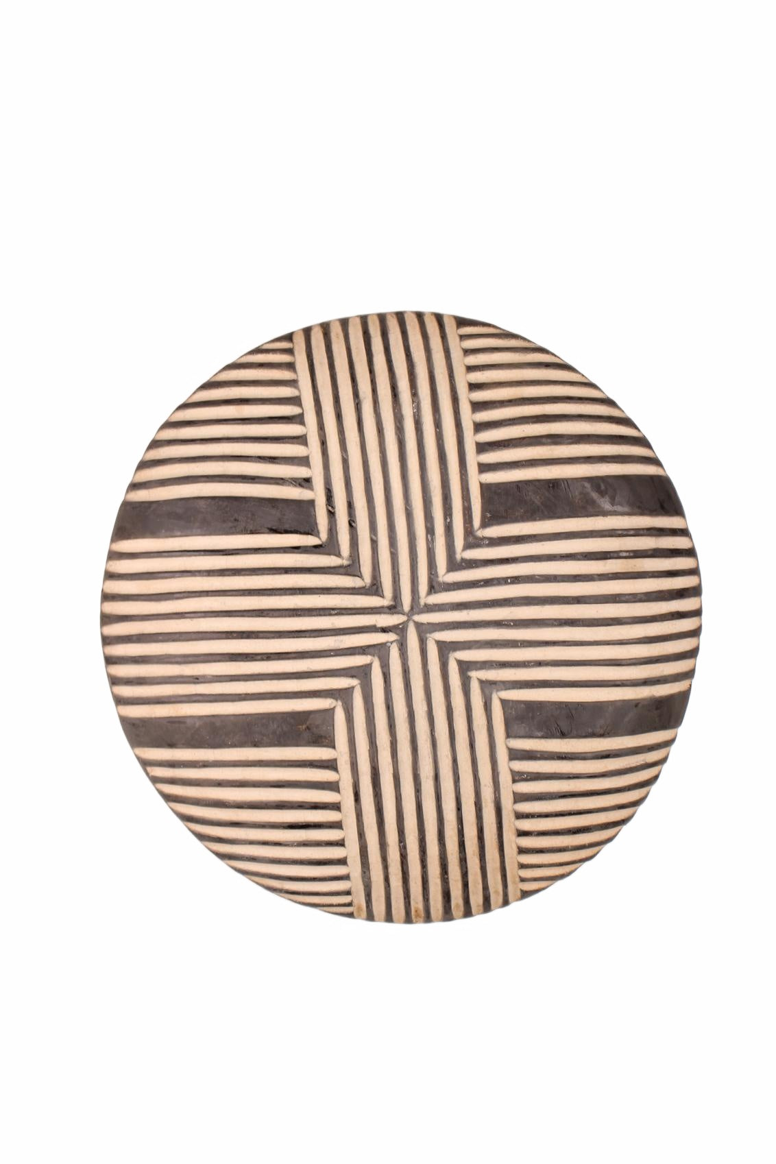 Bamileke Tribe Oval Shaped Wooden Shield ~20.1" Tall (New 2026) - Sculpture & Statuary
