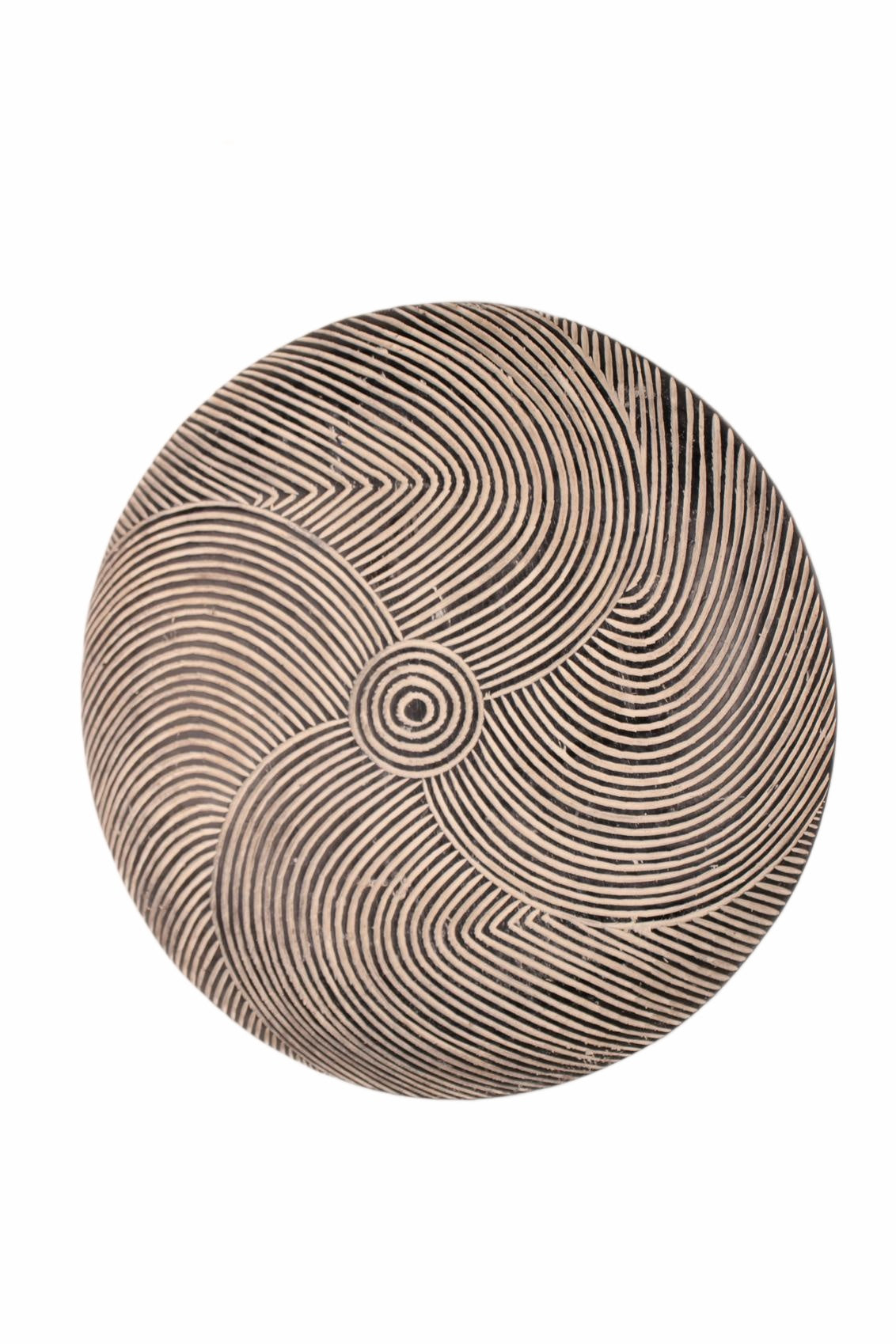 Bamileke Tribe Oval Shaped Wooden Shield ~20.1" Tall (New 2026) - Sculpture & Statuary