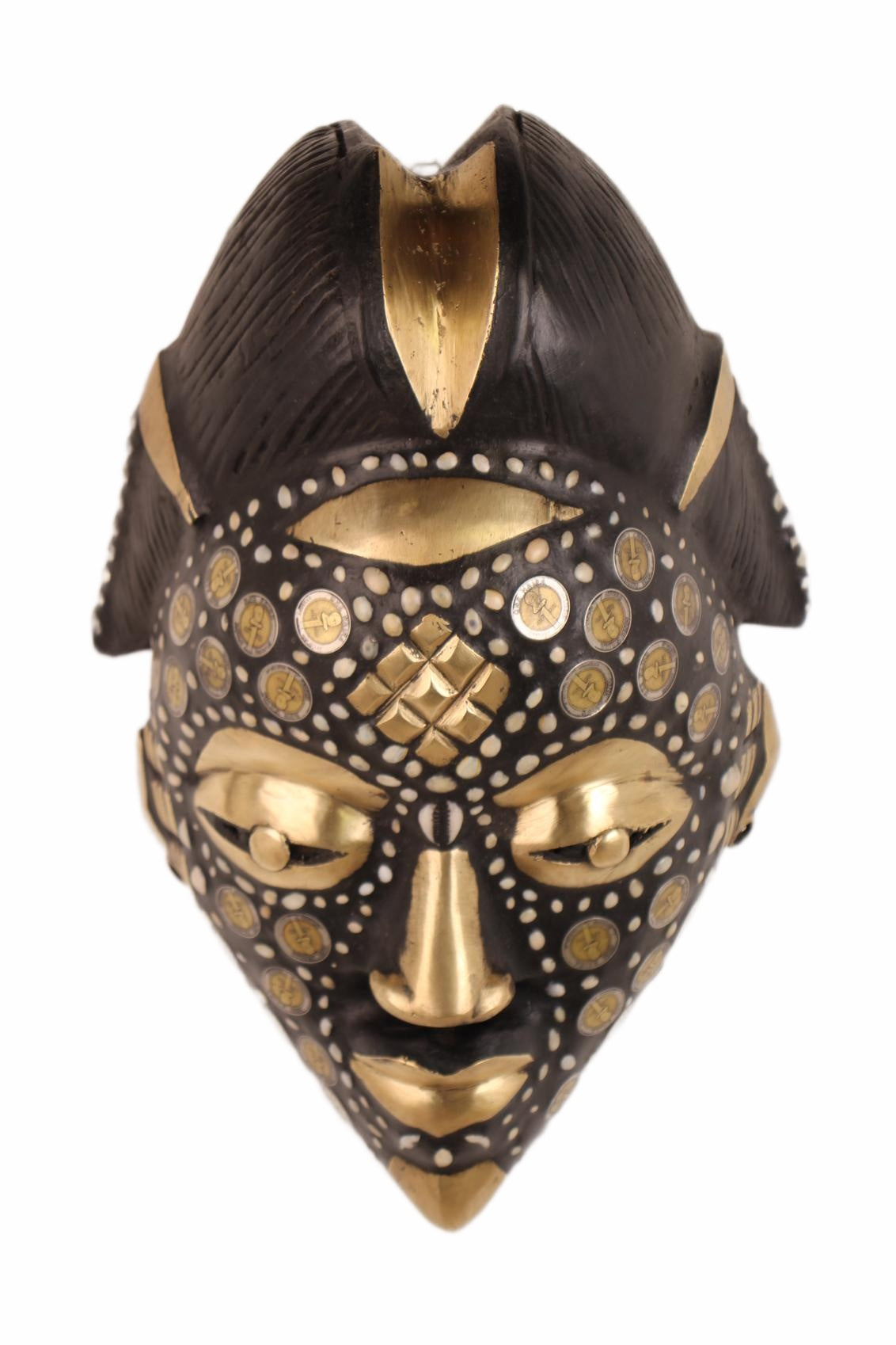 Punu Tribe Coin or Penny Masks ~16.9" Tall (New 2026) - Masks