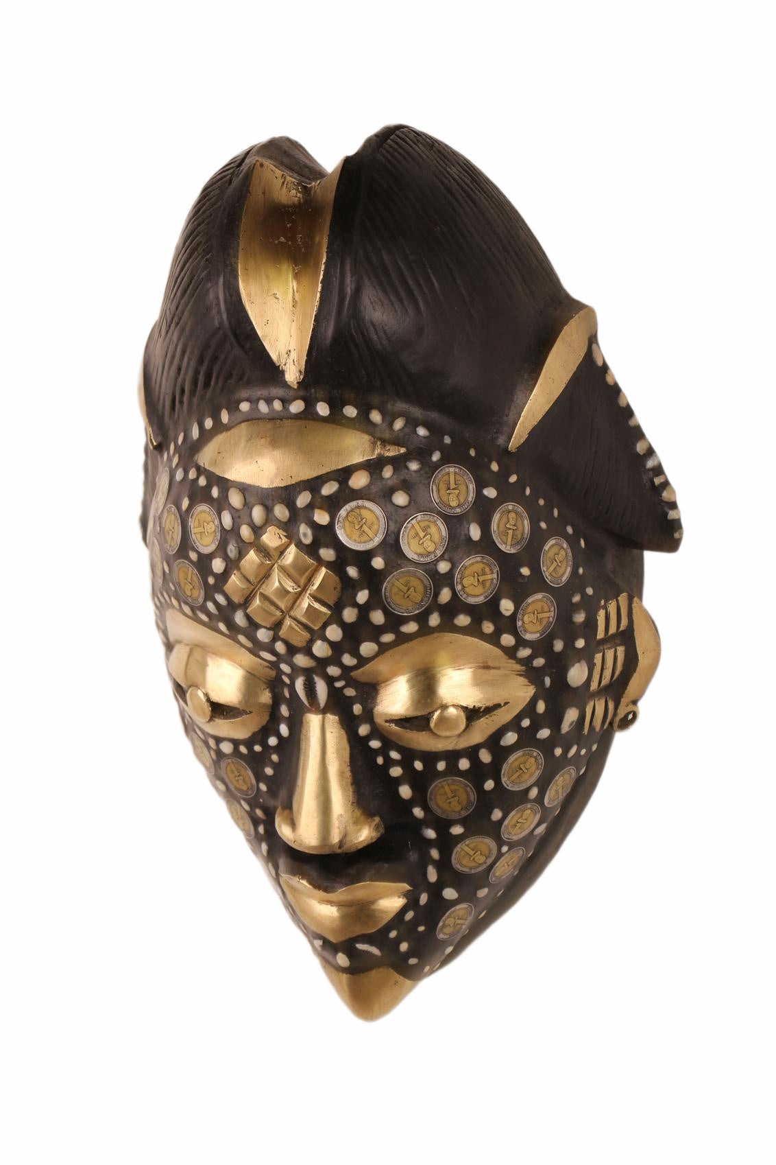 Punu Tribe Coin or Penny Masks ~16.9" Tall (New 2026) - Masks