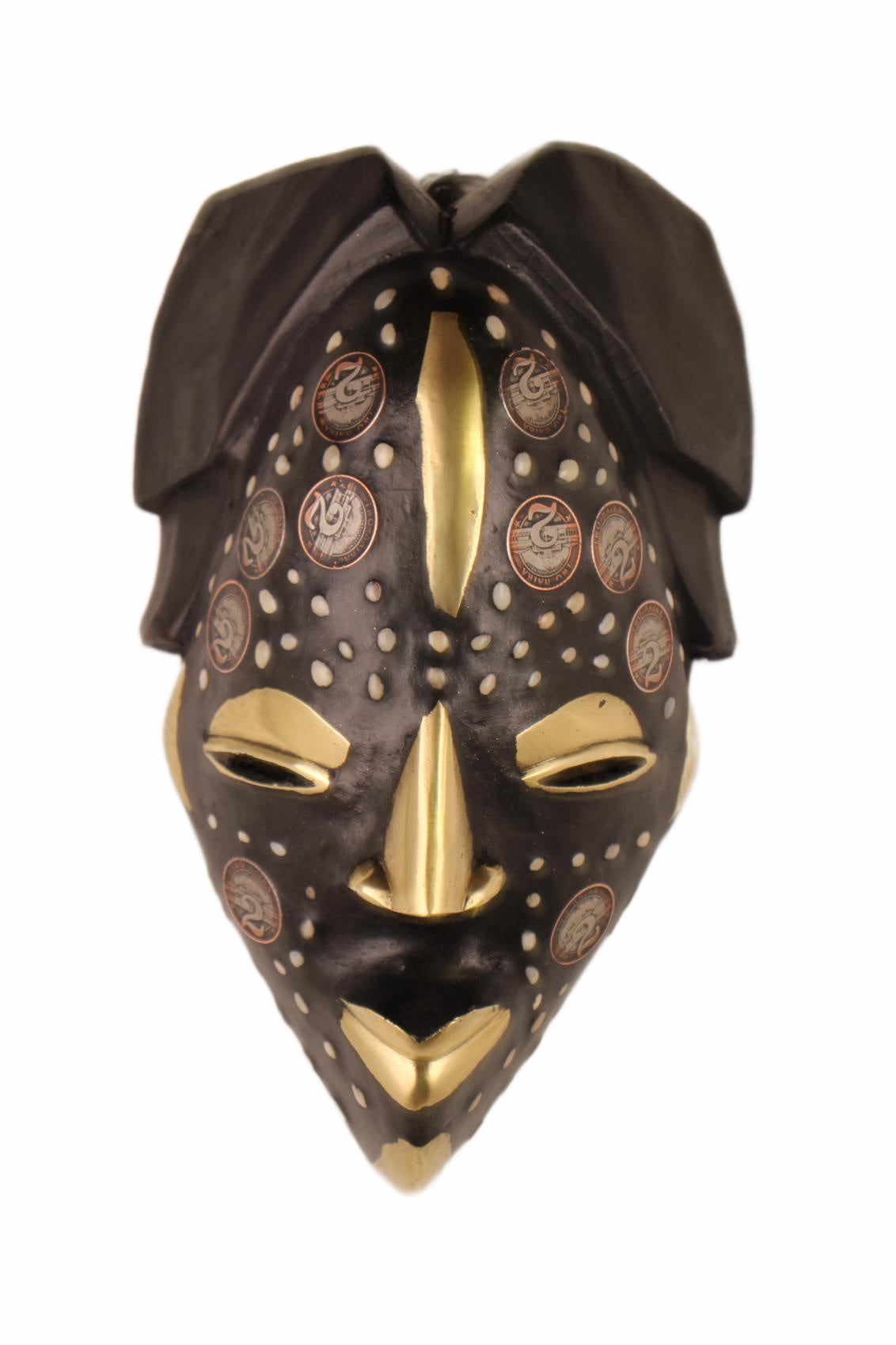 Punu Tribe Coin or Penny Masks ~12.6" Tall (New 2026) - Masks