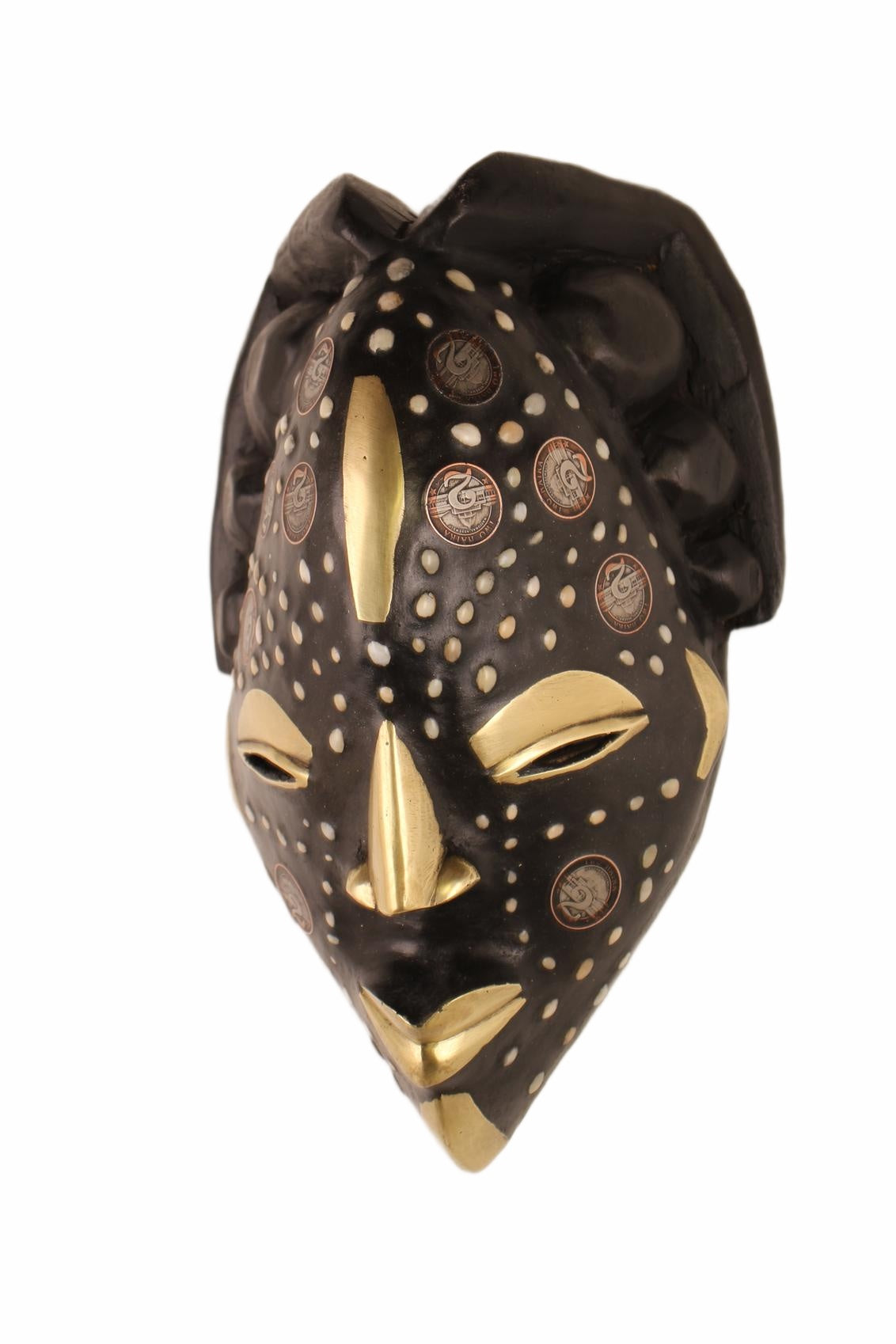 Punu Tribe Coin or Penny Masks ~12.6" Tall (New 2026) - Masks