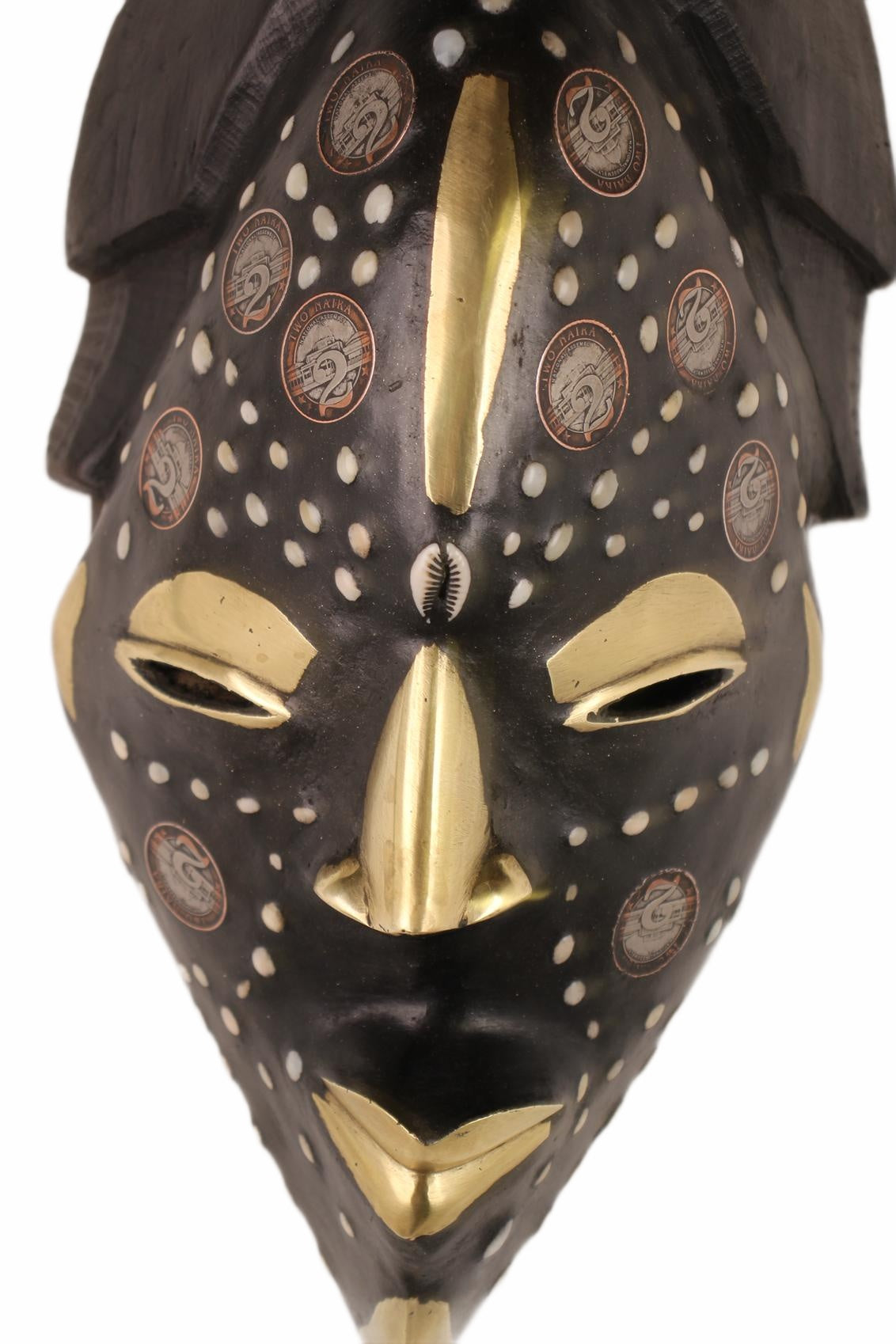 Punu Tribe Coin or Penny Masks ~12.6" Tall (New 2026) - Masks