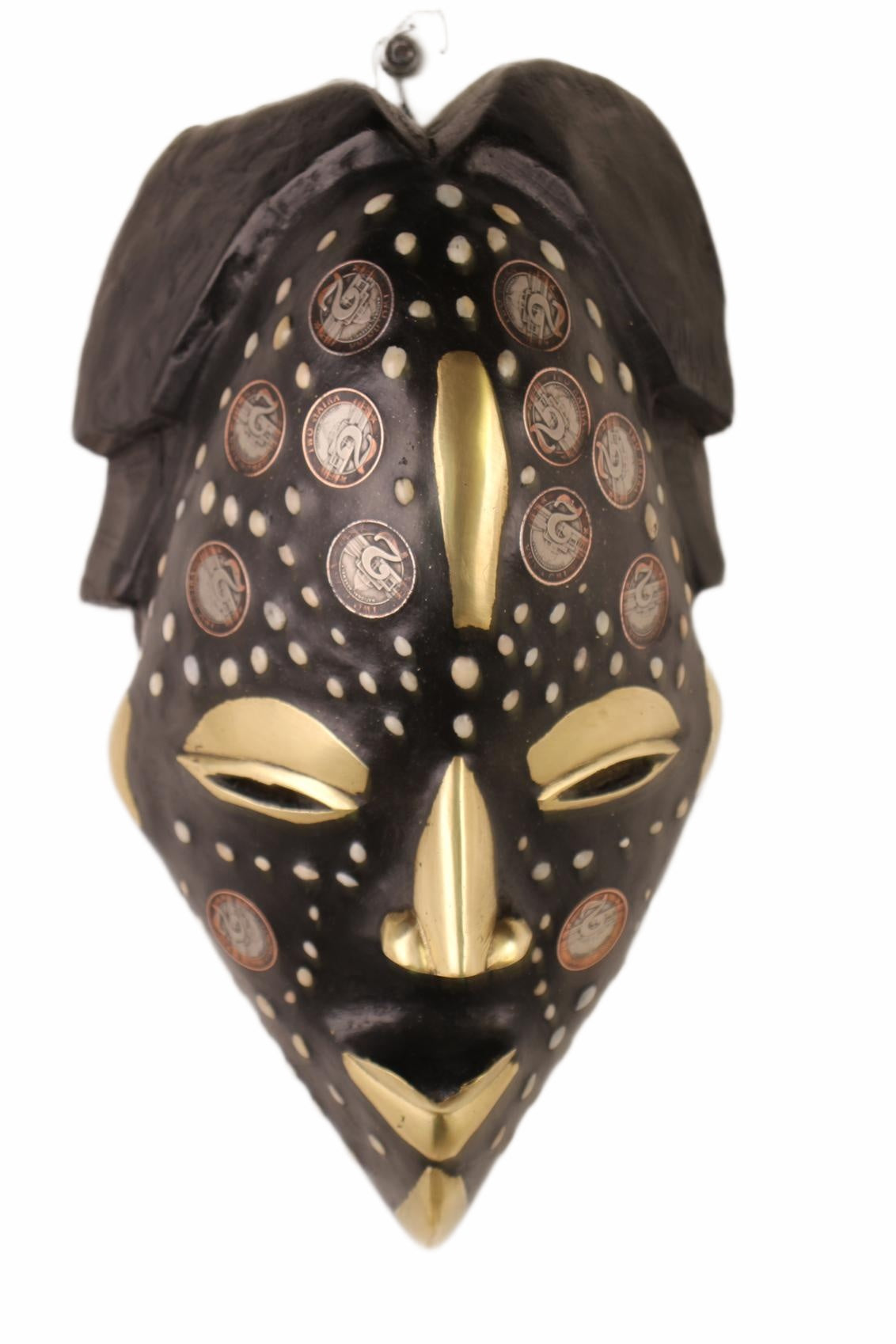 Punu Tribe Coin or Penny Masks ~12.6" Tall (New 2026) - Masks