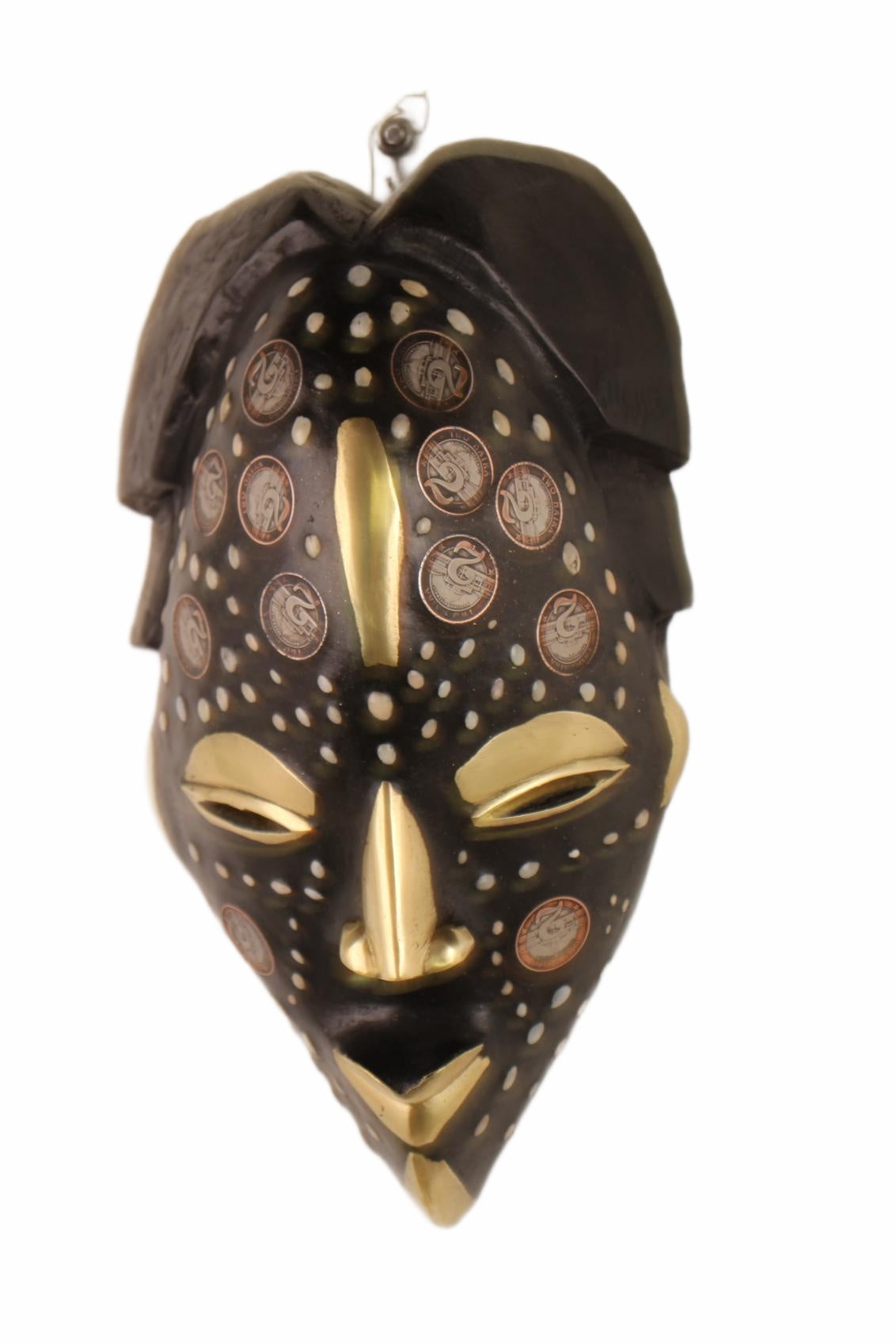 Punu Tribe Coin or Penny Masks ~12.6" Tall (New 2026) - Masks