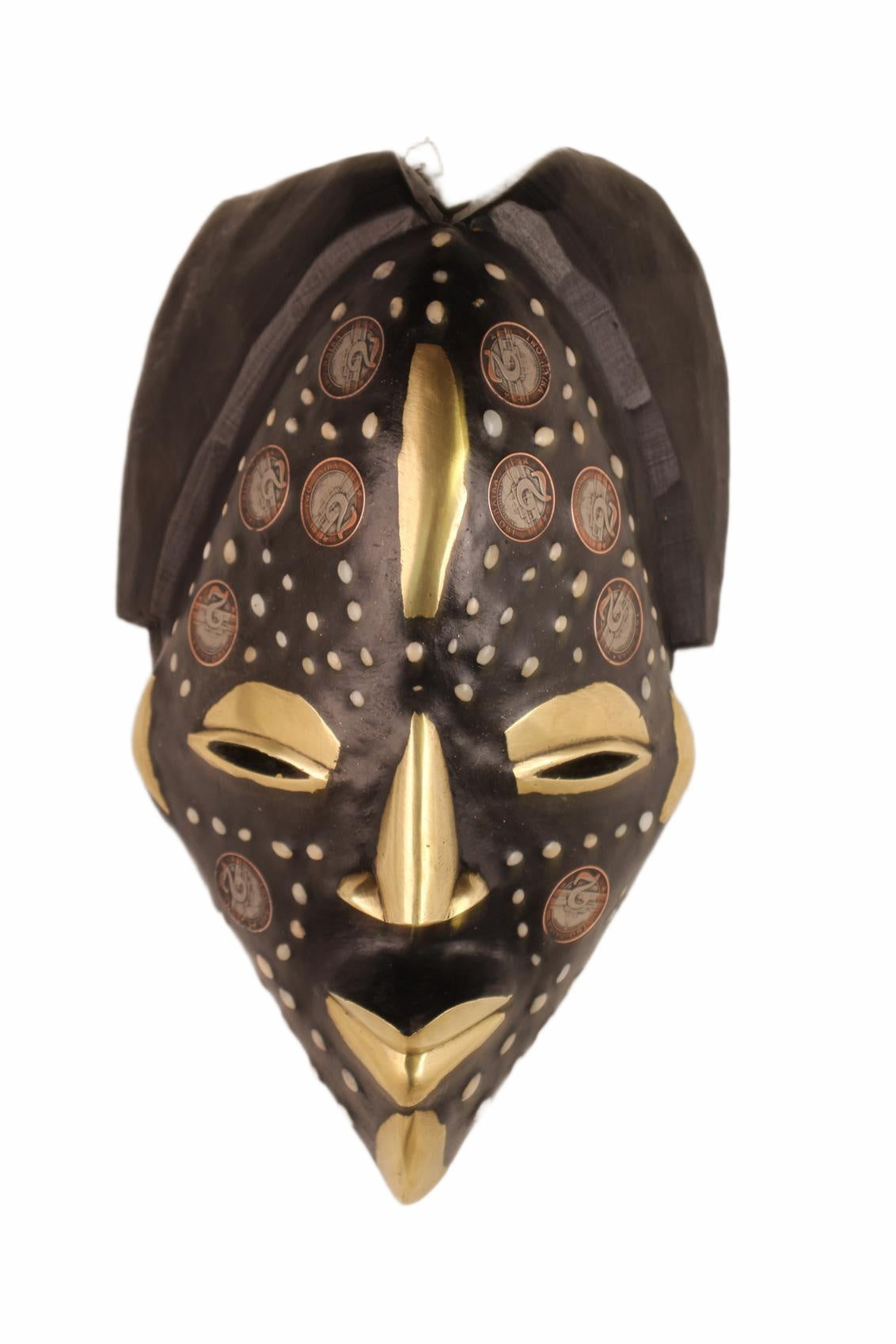 Punu Tribe Coin or Penny Masks ~12.6" Tall (New 2026) - Masks
