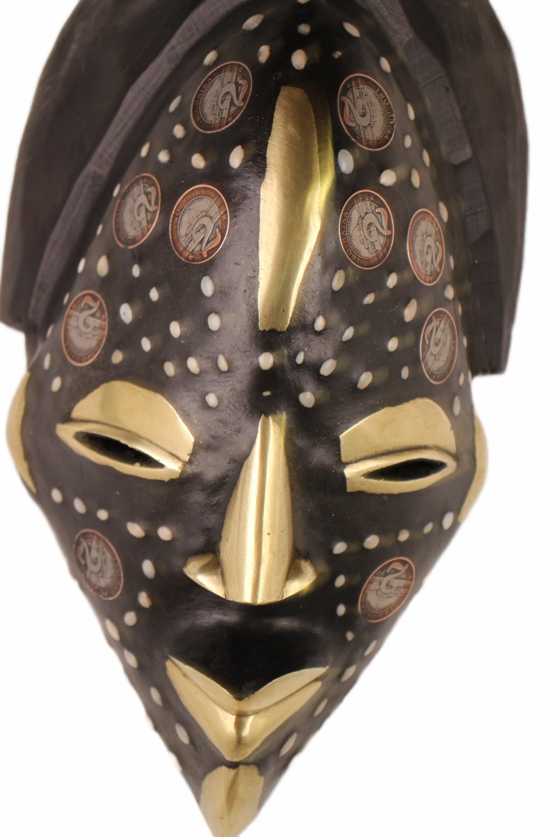 Punu Tribe Coin or Penny Masks ~12.6" Tall (New 2026) - Masks