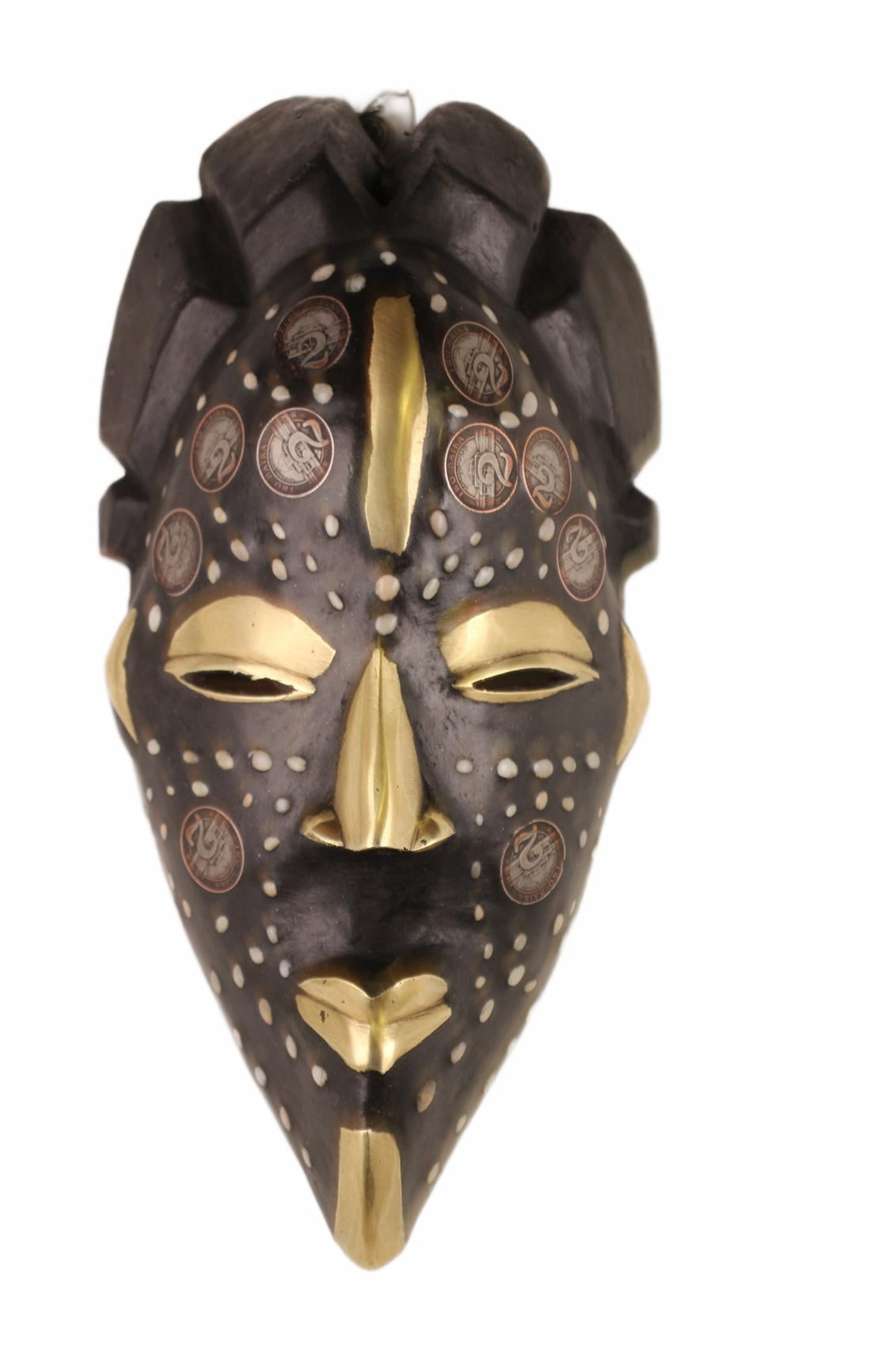 Punu Tribe Coin or Penny Masks ~12.6" Tall (New 2026) - Masks